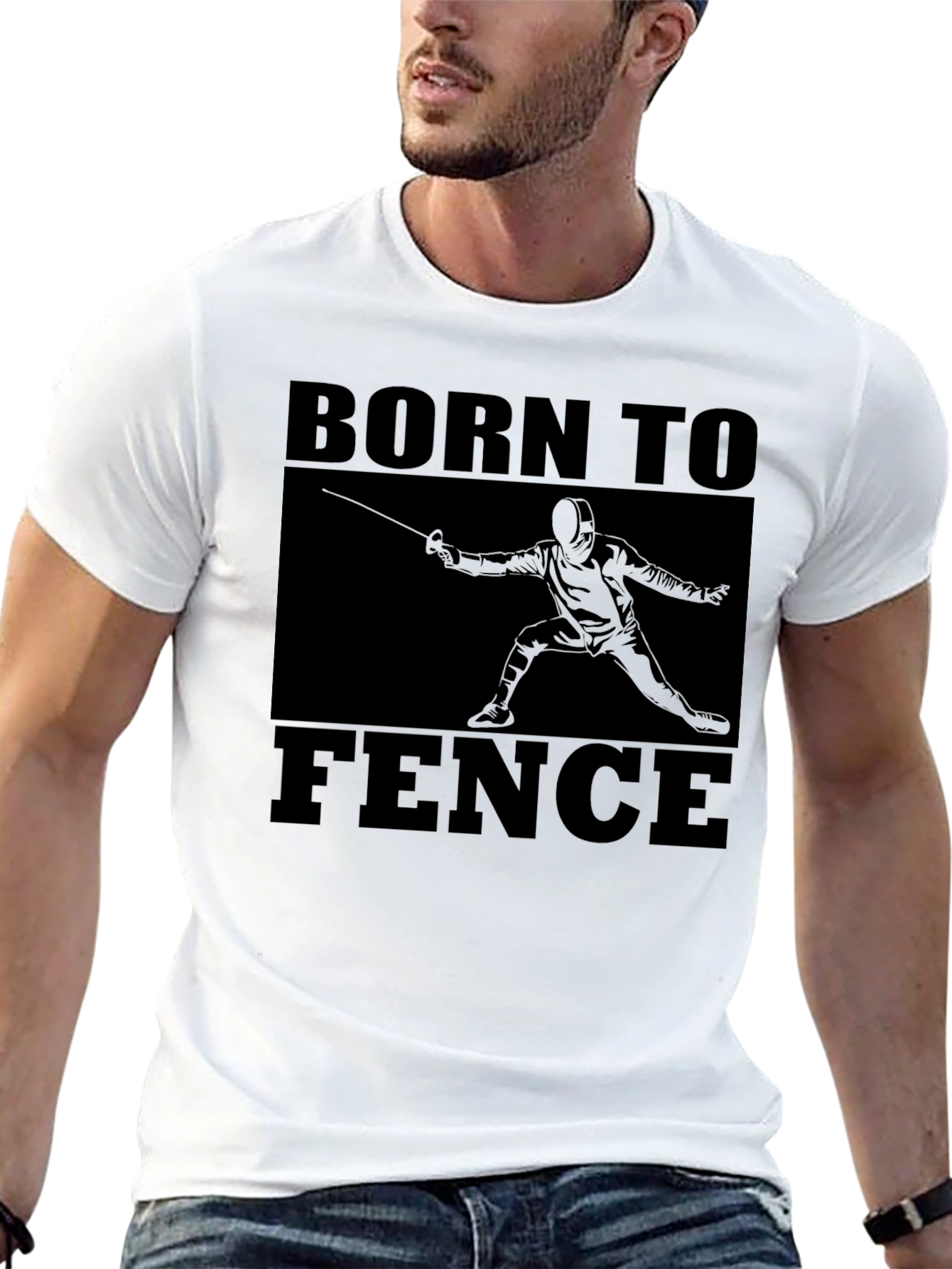 Born to Fence Black T-Shirt