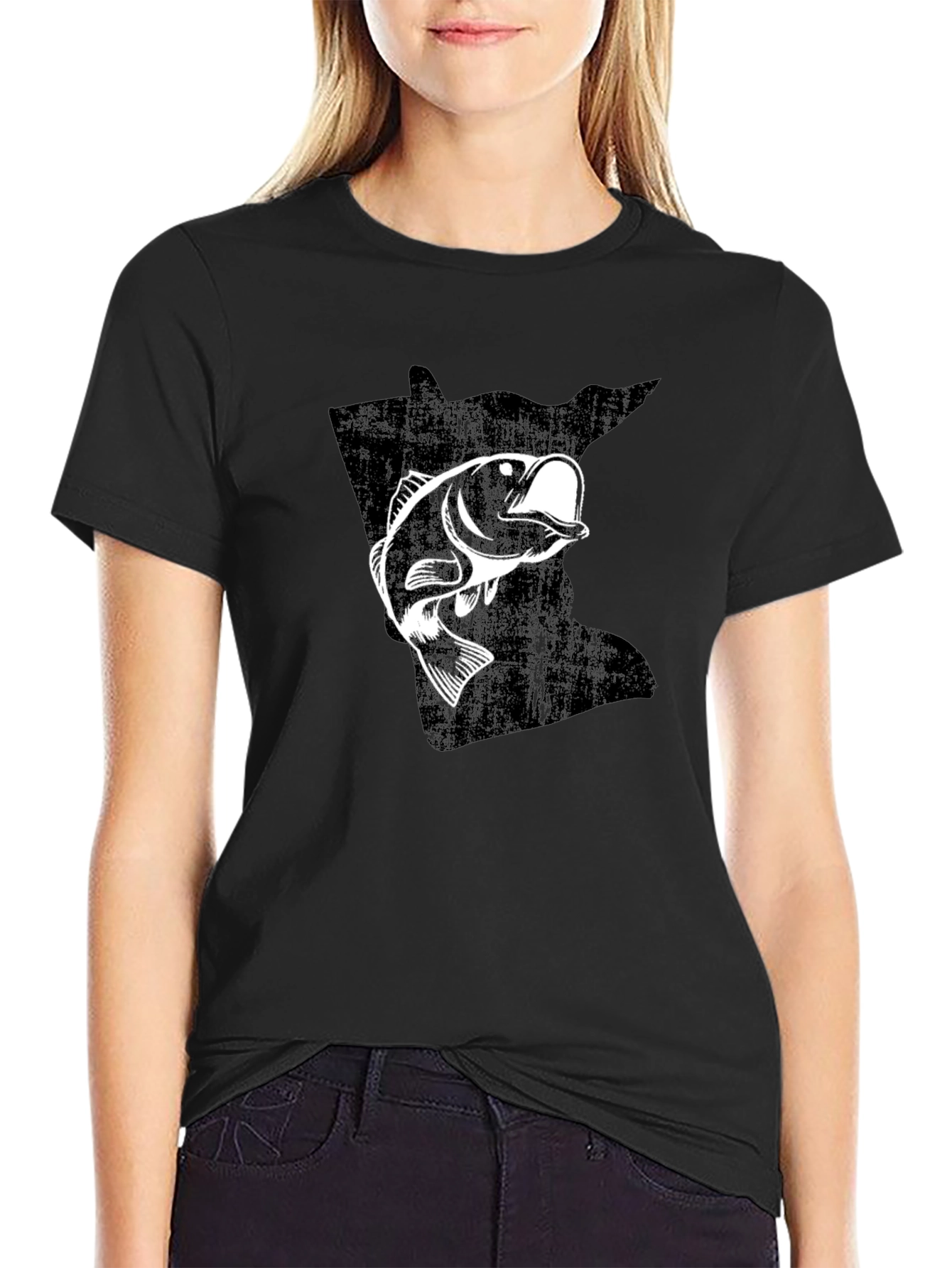 Minnesota Bass Fishing Graphic T-Shirt