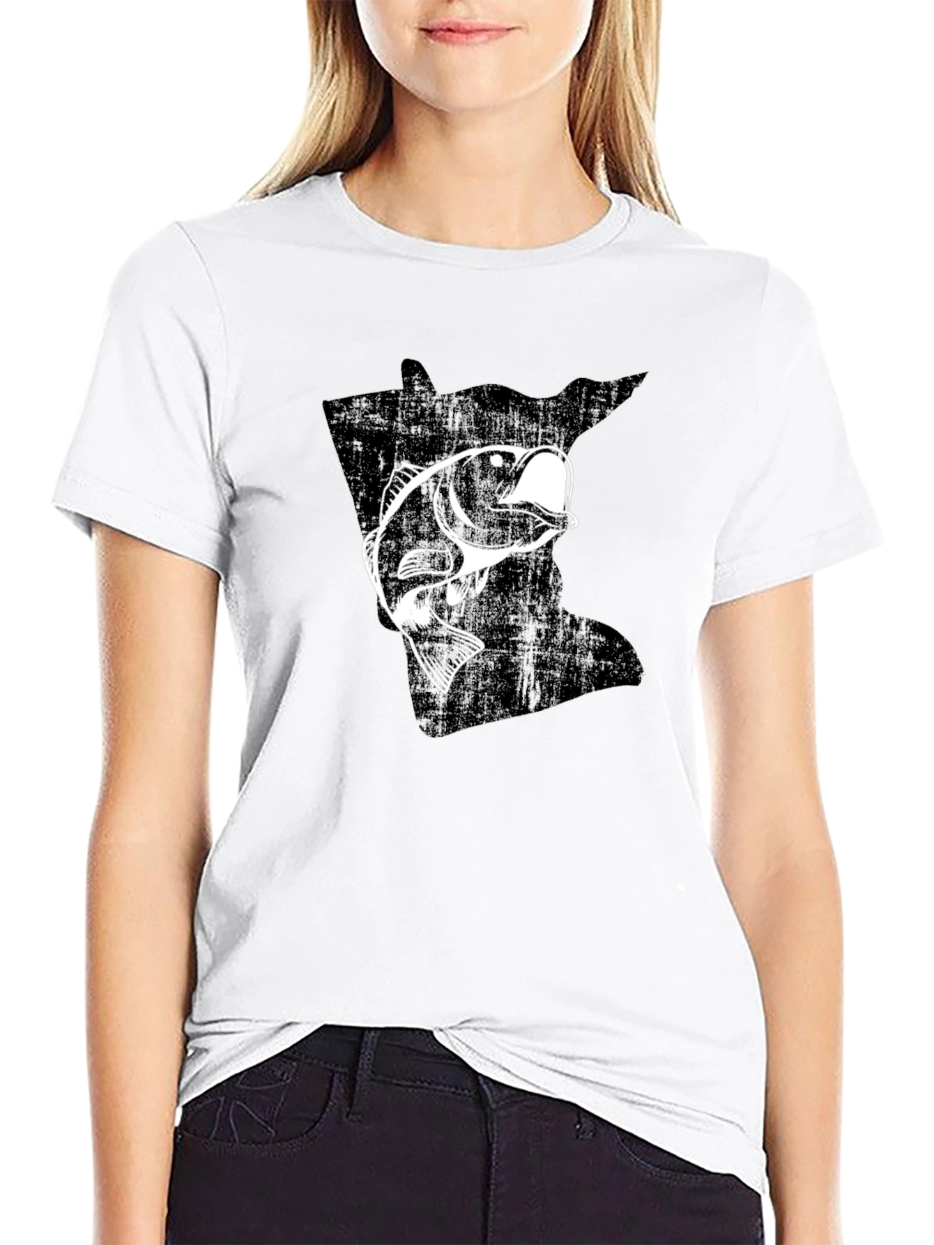 Minnesota Bass Fishing Graphic T-Shirt