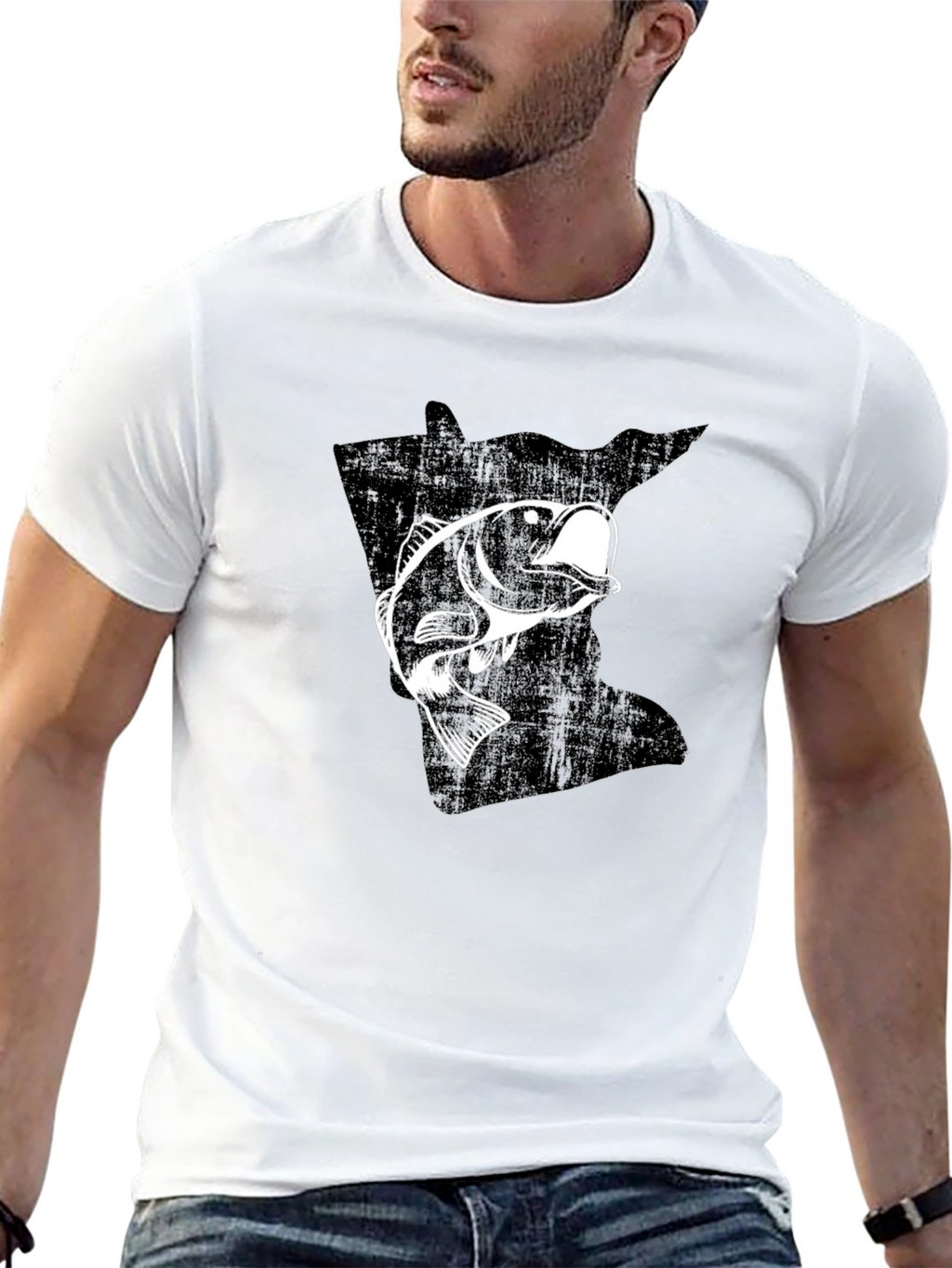 Minnesota Bass Fishing Graphic T-Shirt