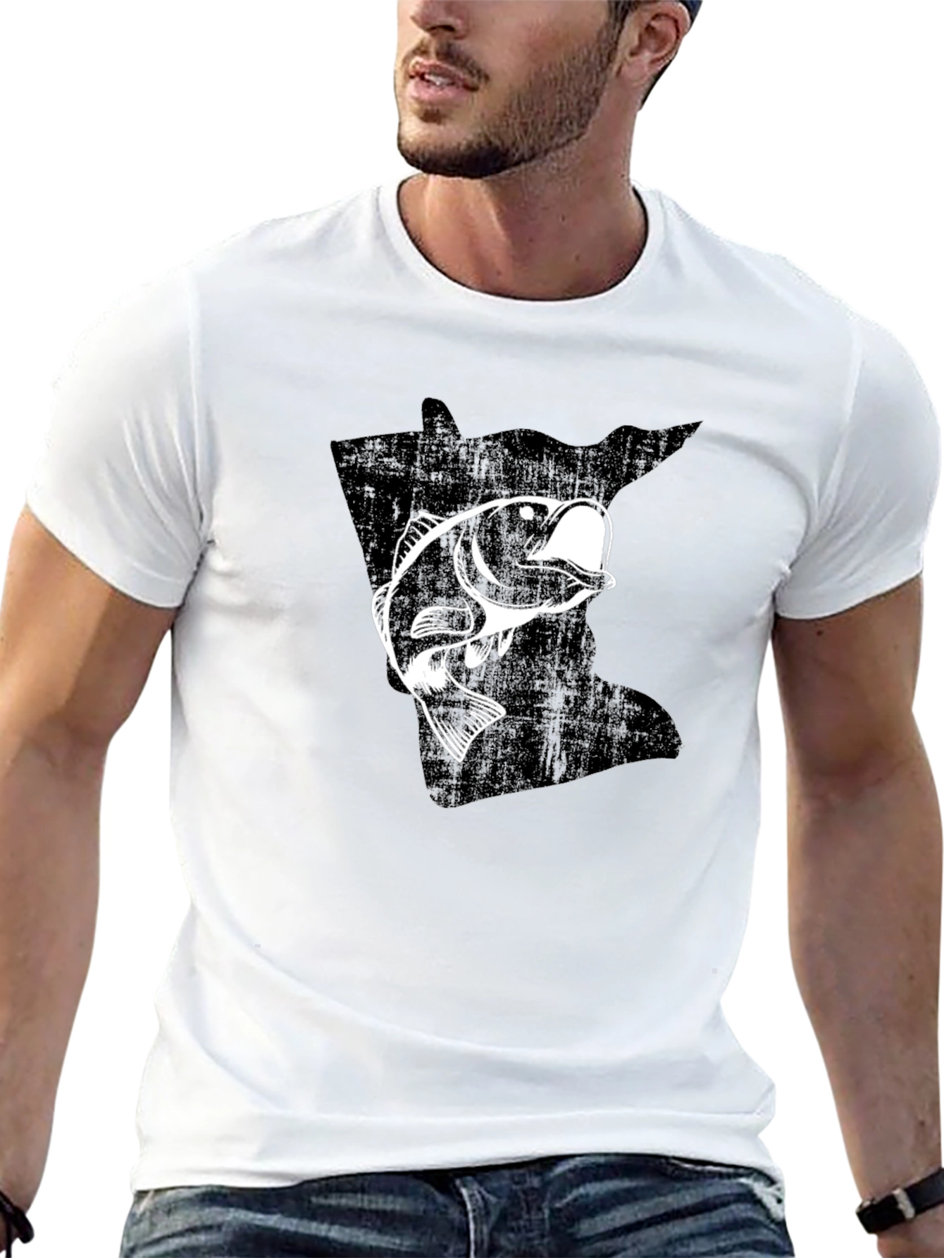 Minnesota Bass Fishing Graphic T-Shirt