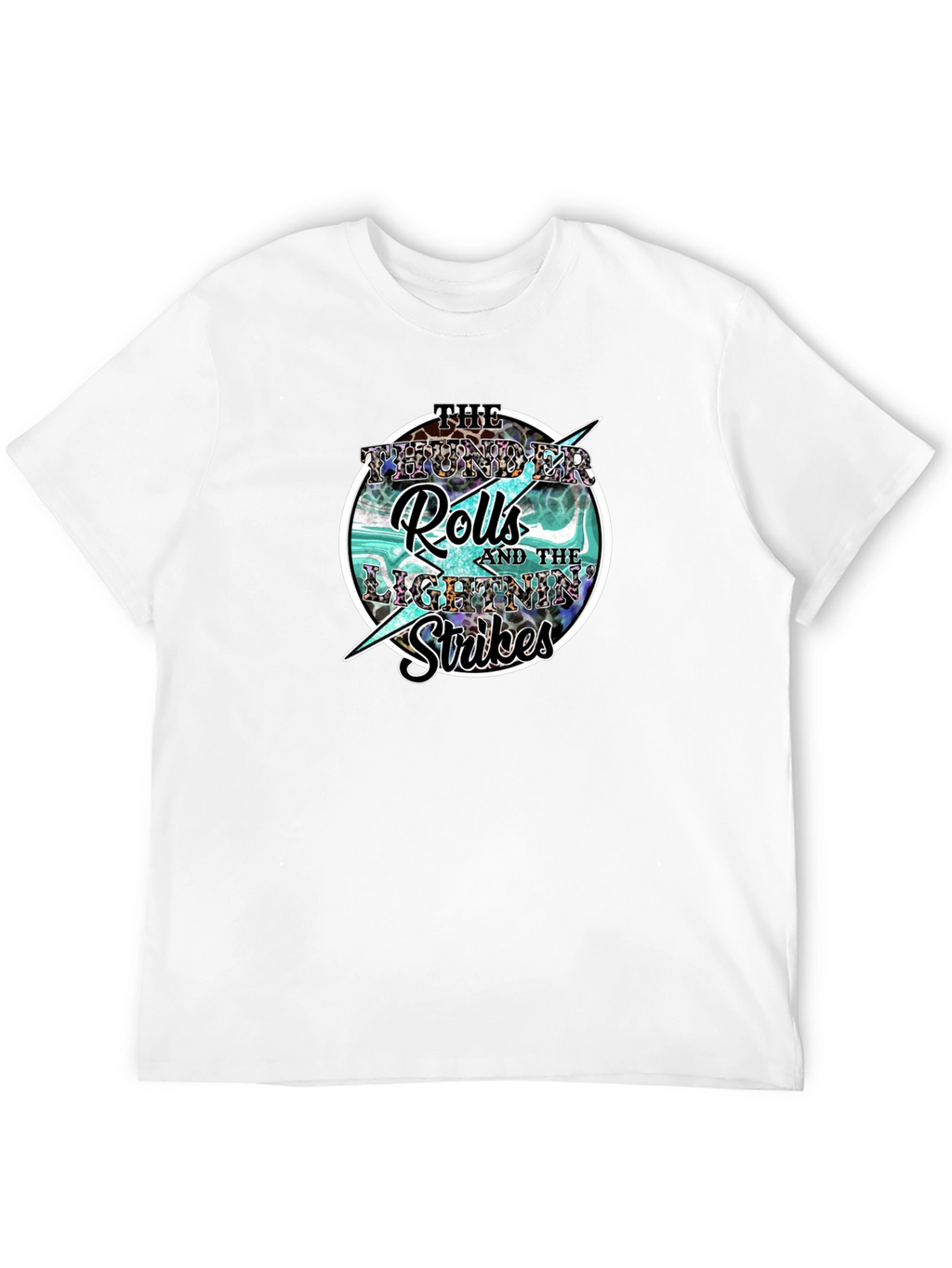Thunder Rolls Lightning Strikes Graphic Tee