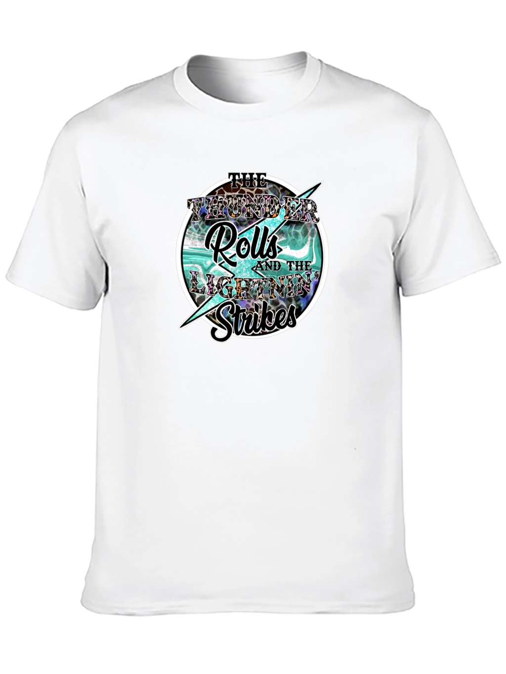 Thunder Rolls Lightning Strikes Graphic Tee