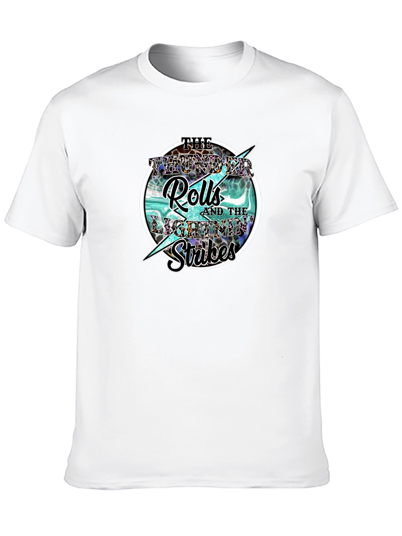 Thunder Rolls Lightning Strikes Graphic Tee