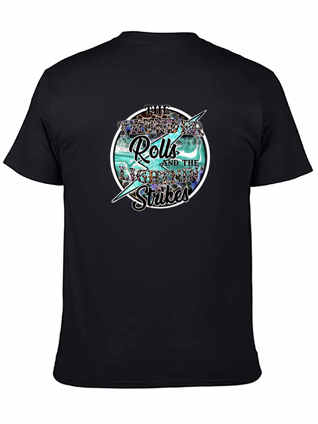 Thunder Rolls Lightning Strikes Graphic Tee