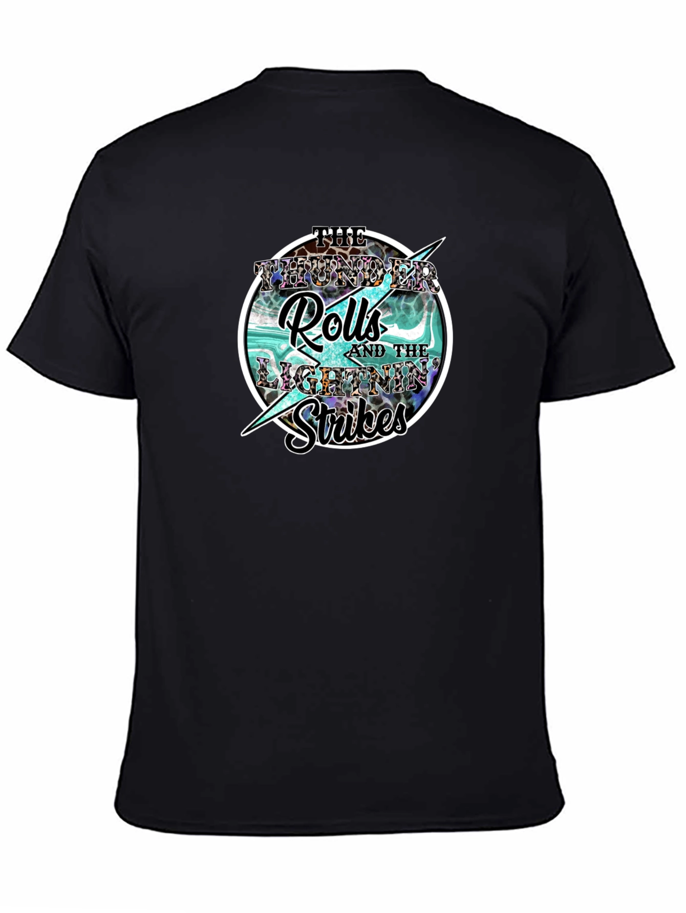 Thunder Rolls Lightning Strikes Graphic Tee