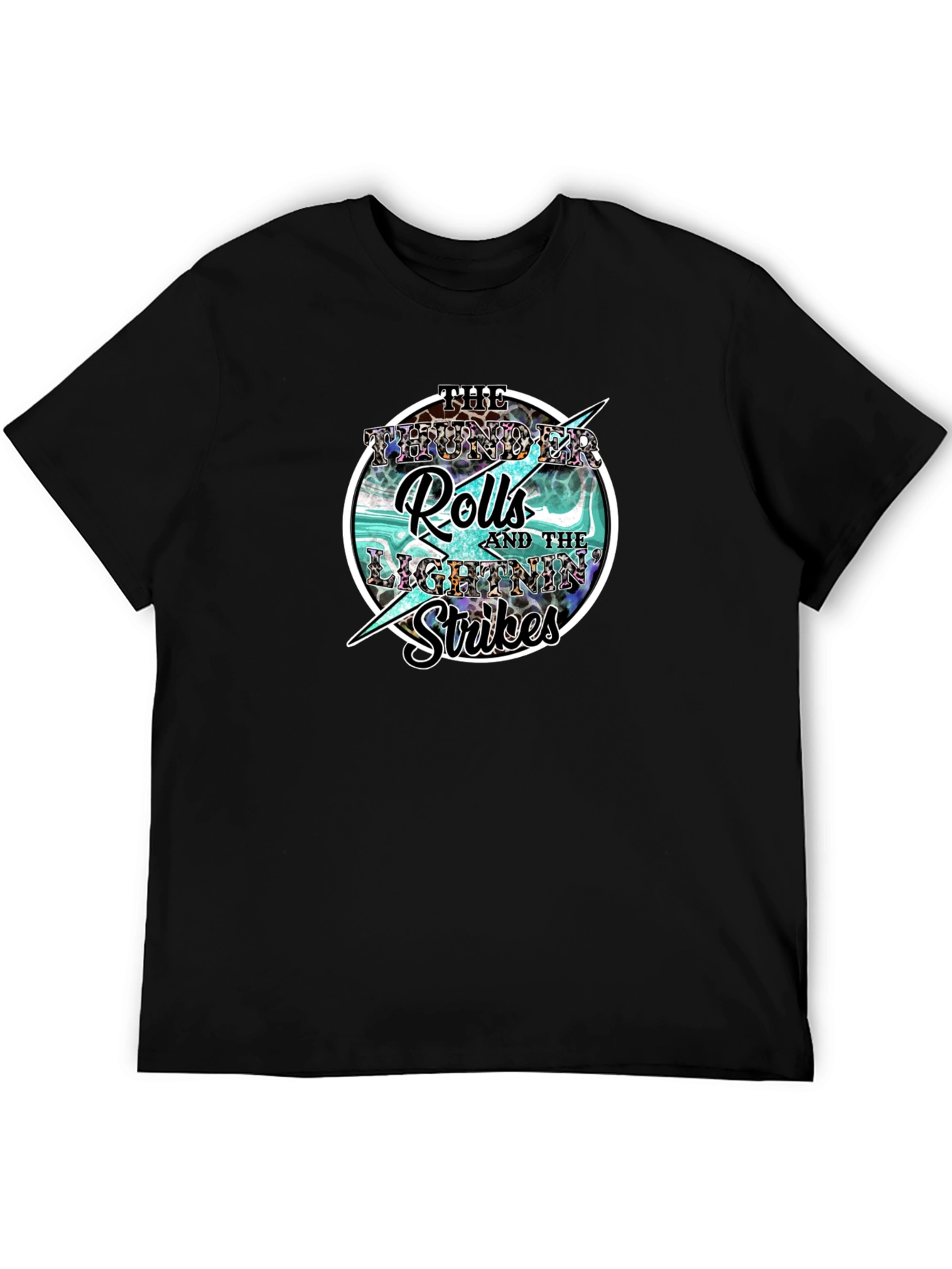 Thunder Rolls Lightning Strikes Graphic Tee