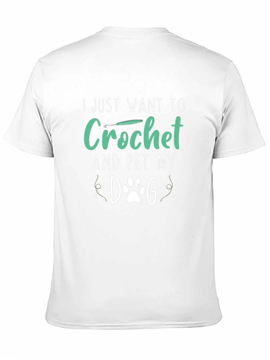 Crochet & Pet My Dog Black T-Shirt