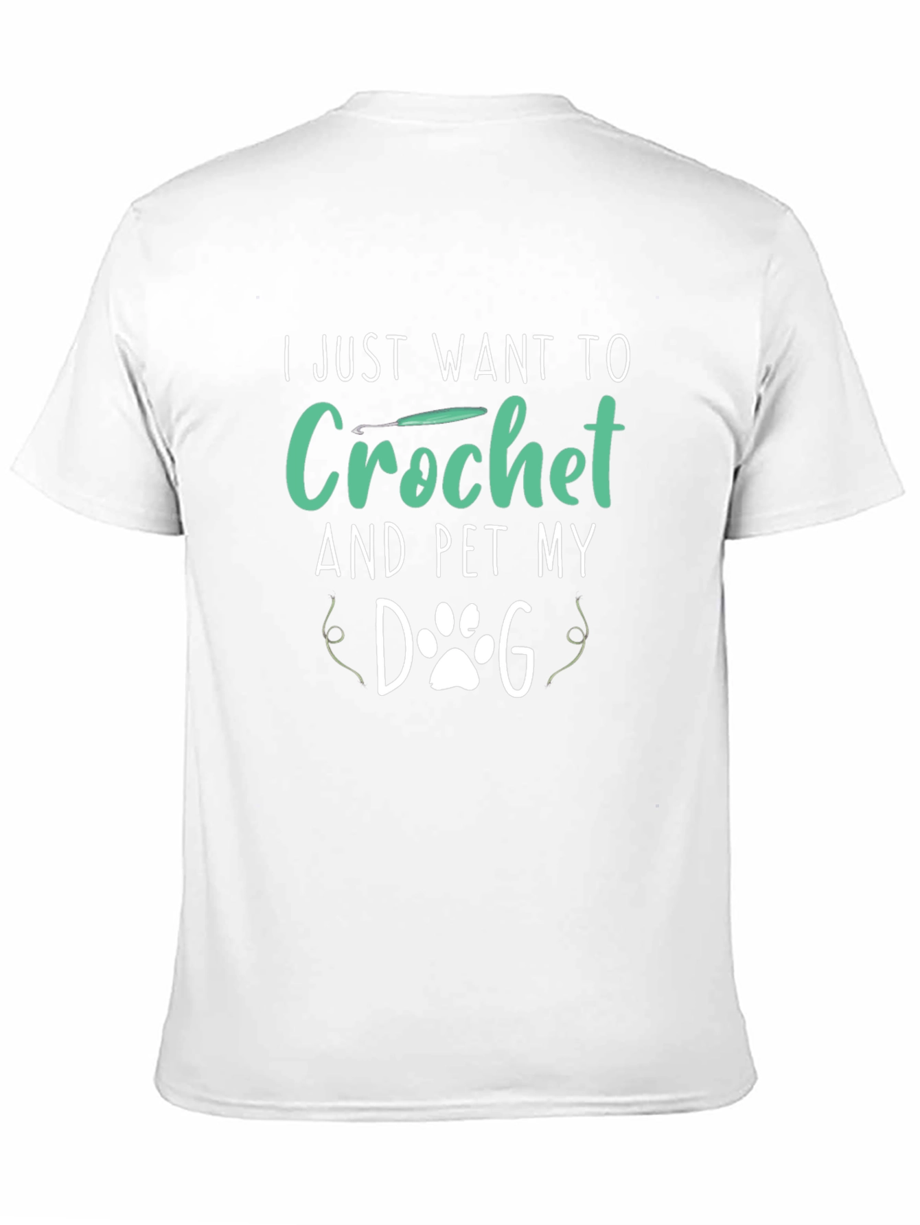 Crochet & Pet My Dog Black T-Shirt