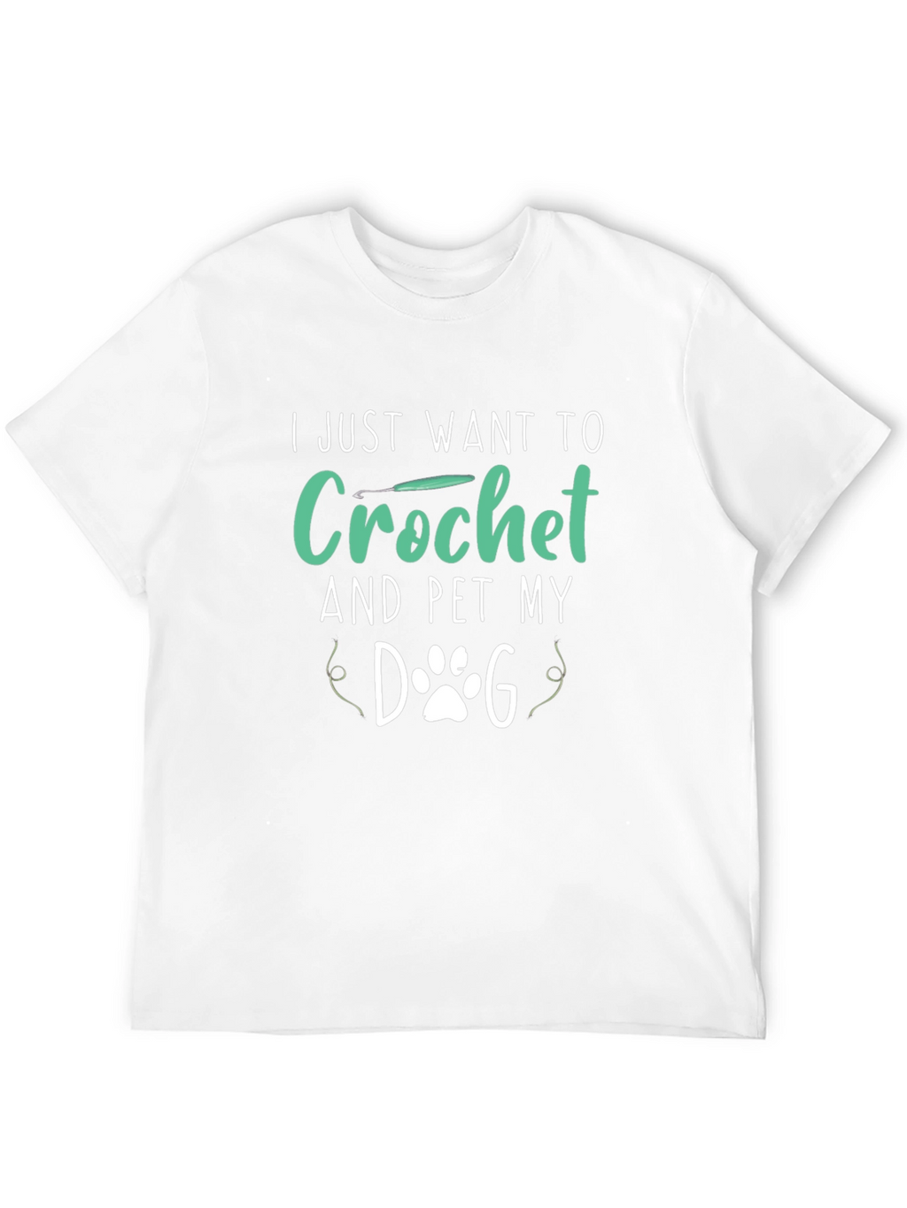 Crochet & Pet My Dog Black T-Shirt