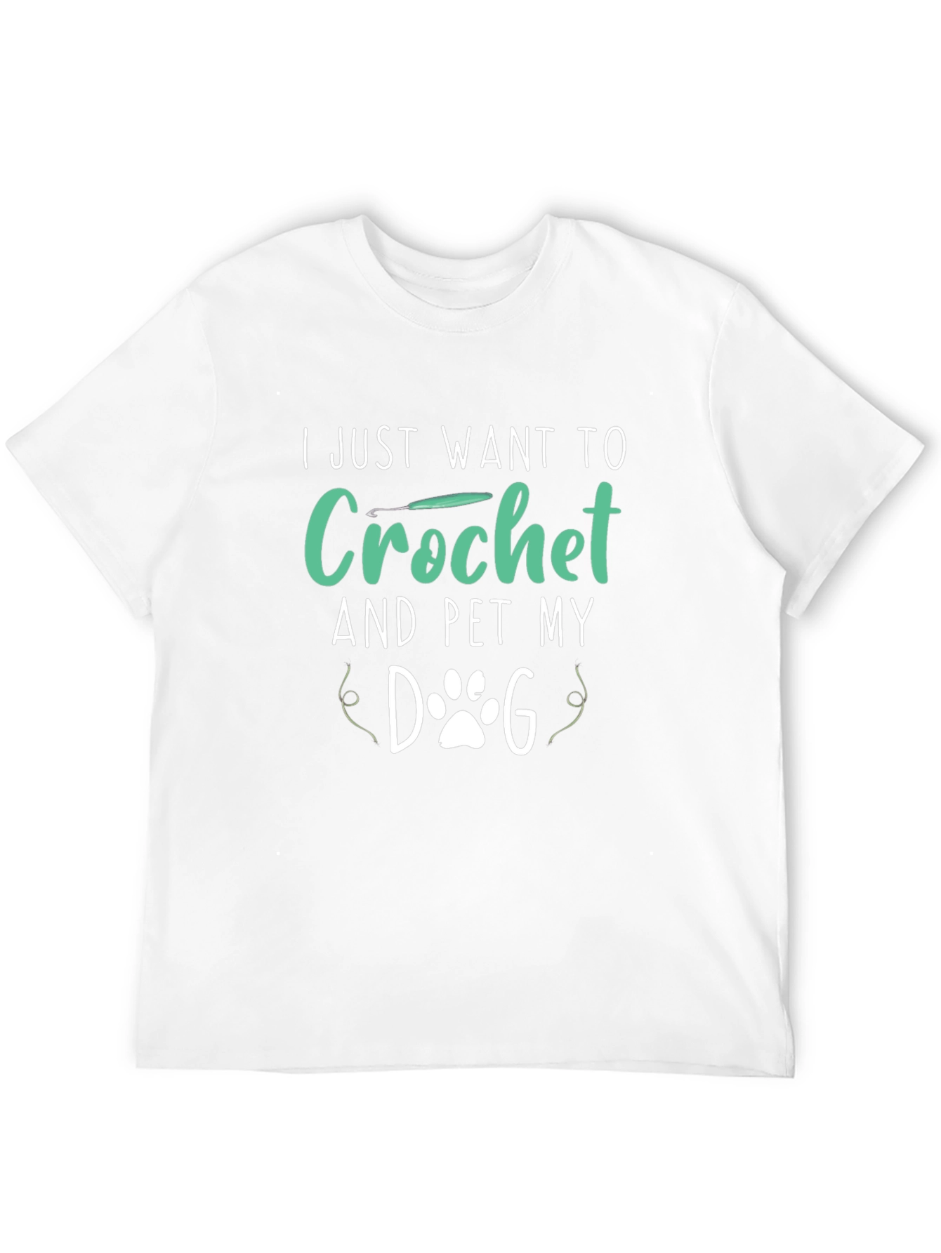 Crochet & Pet My Dog Black T-Shirt