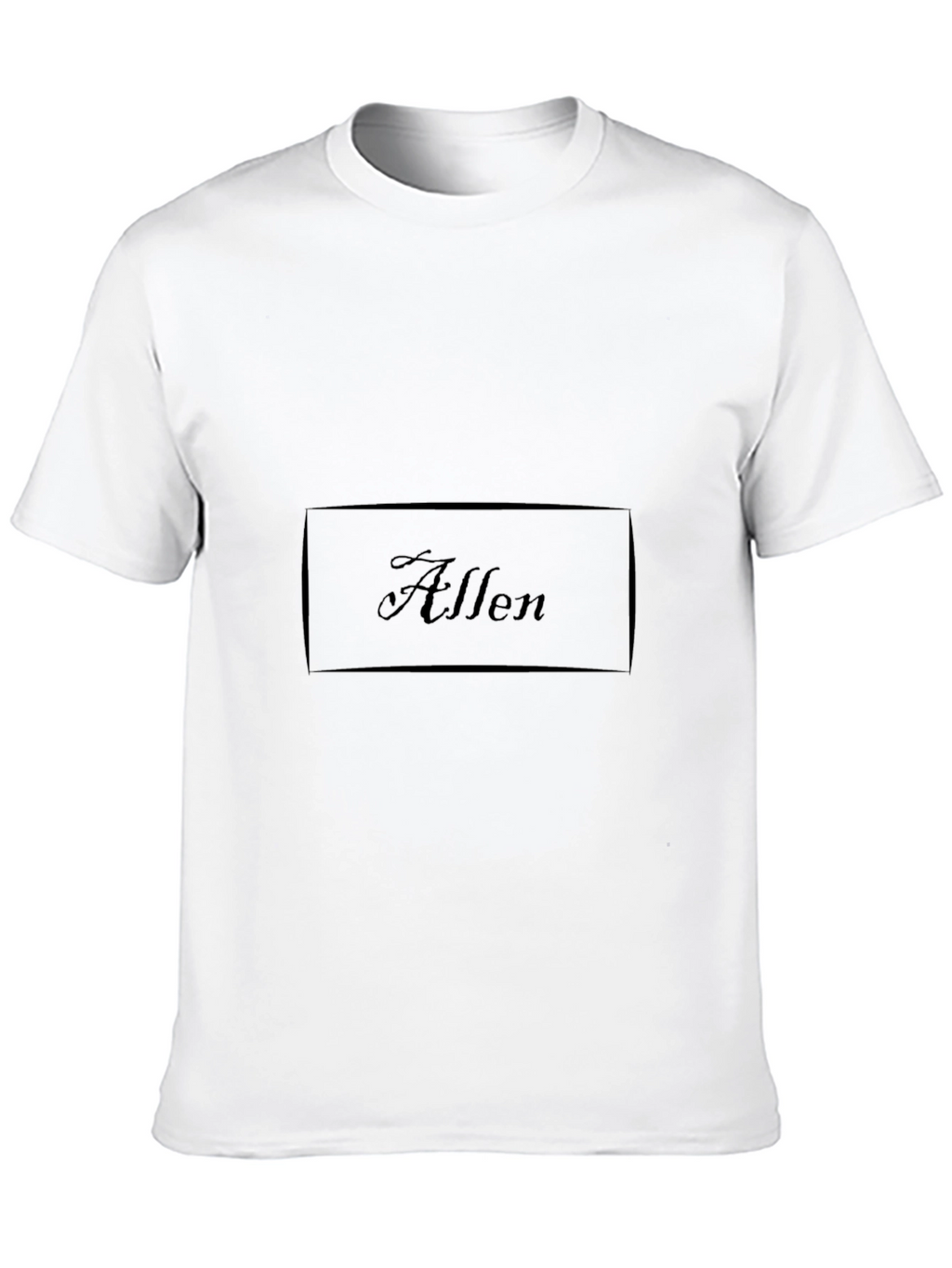 Mens Black Allen Graphic Tee - Casual Style
