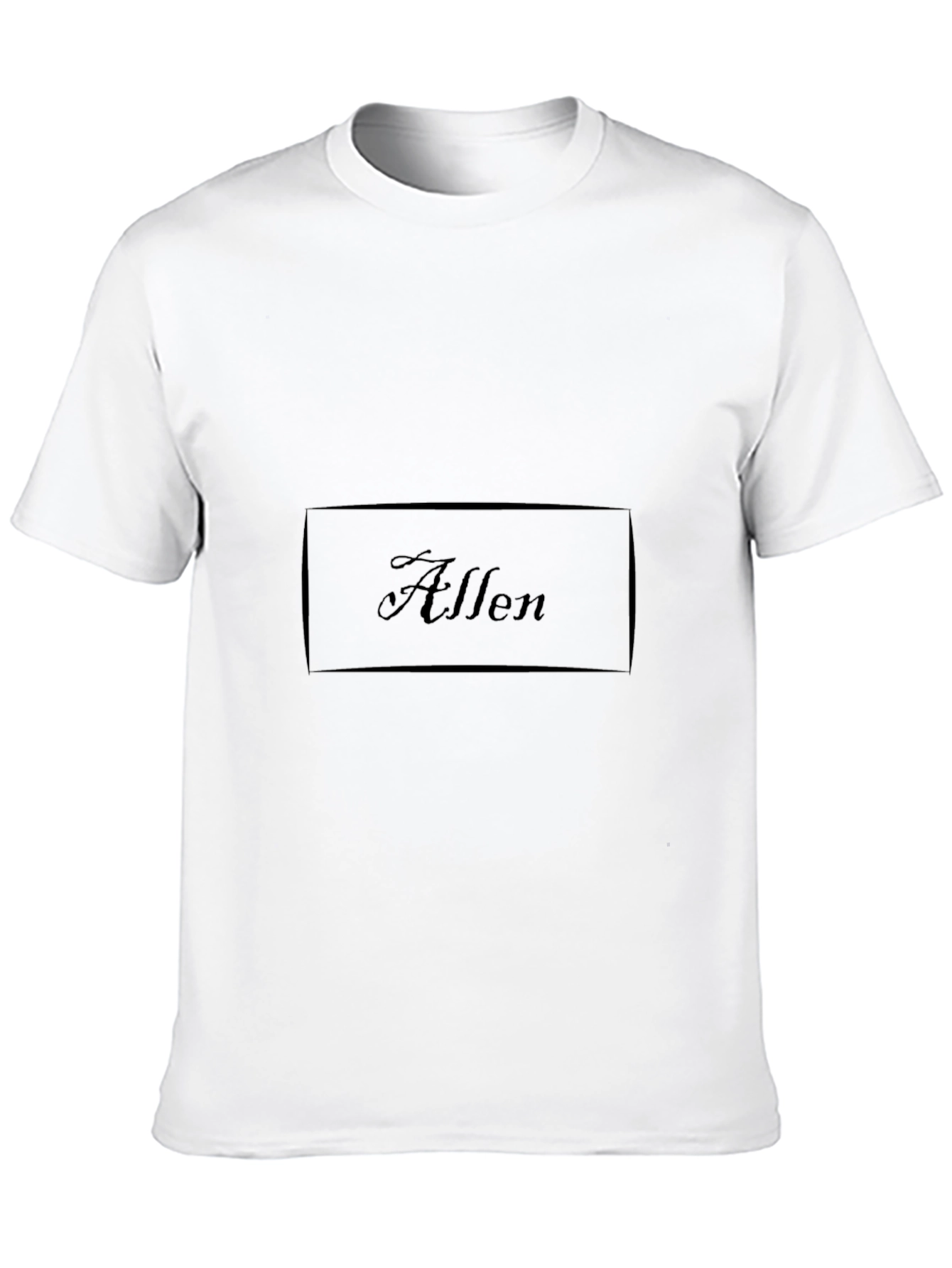 Mens Black Allen Graphic Tee - Casual Style