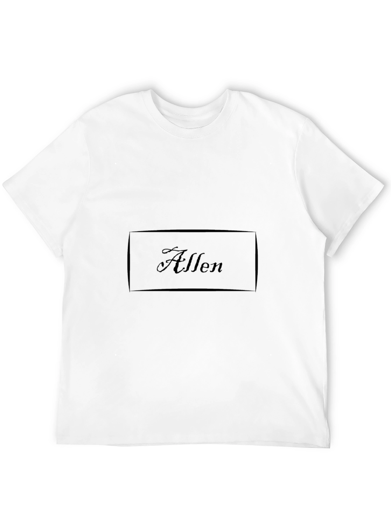 Mens Black Allen Graphic Tee - Casual Style