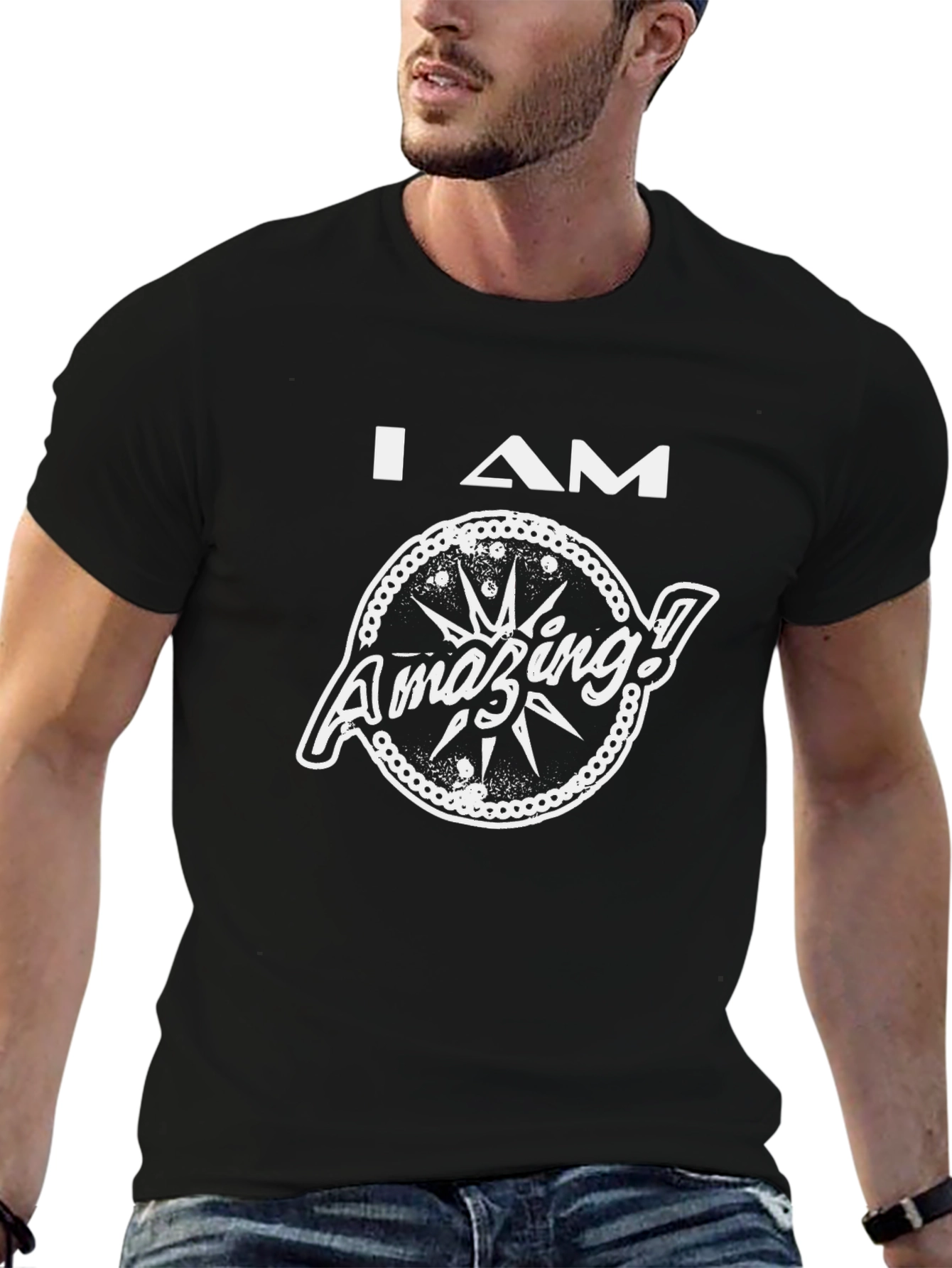 I AM Amazing Black T-Shirt