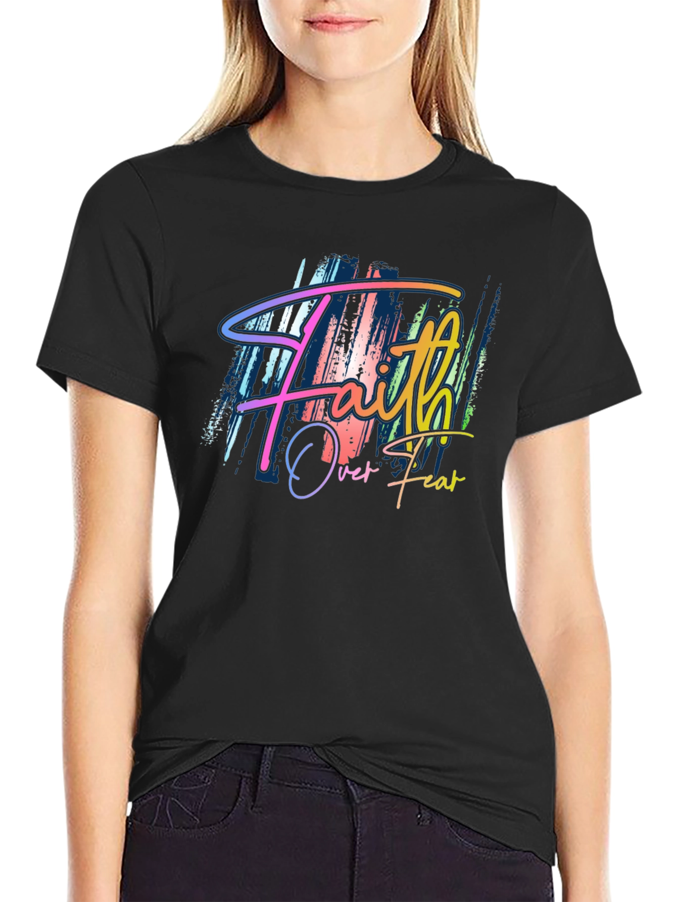Faith Over Fear T-Shirt - Stylish Graphic Tee