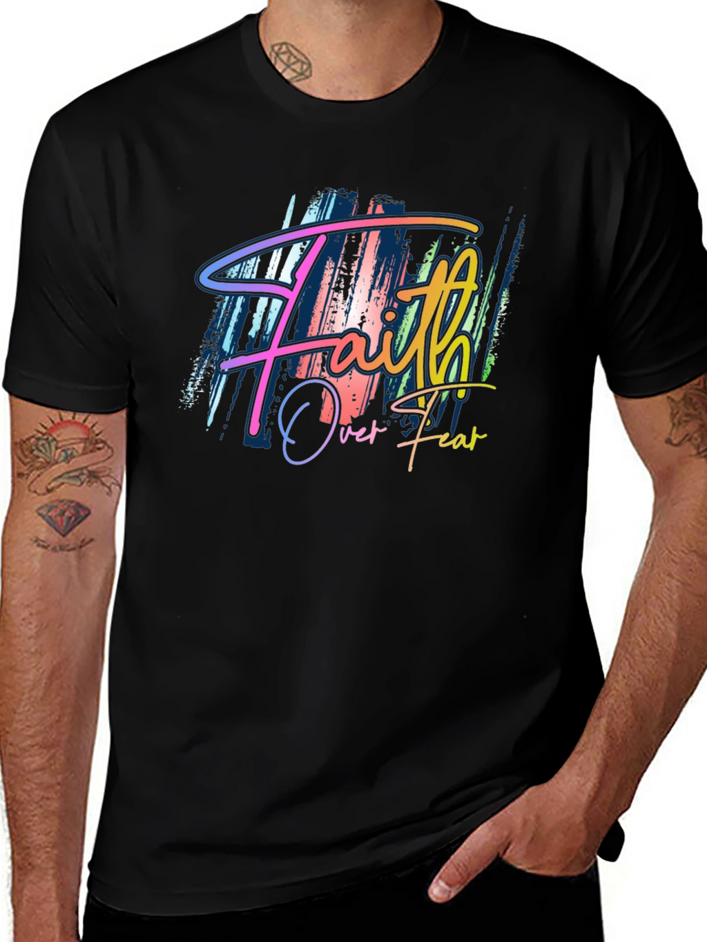 Faith Over Fear T-Shirt - Stylish Graphic Tee