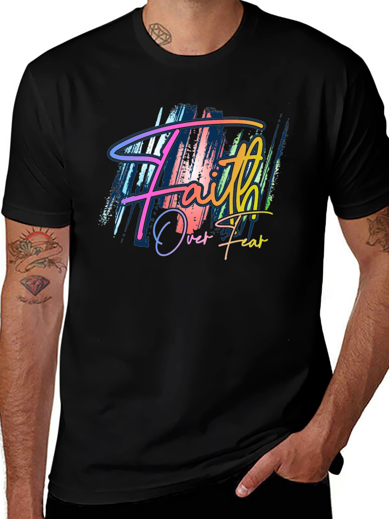 Faith Over Fear T-Shirt - Stylish Graphic Tee