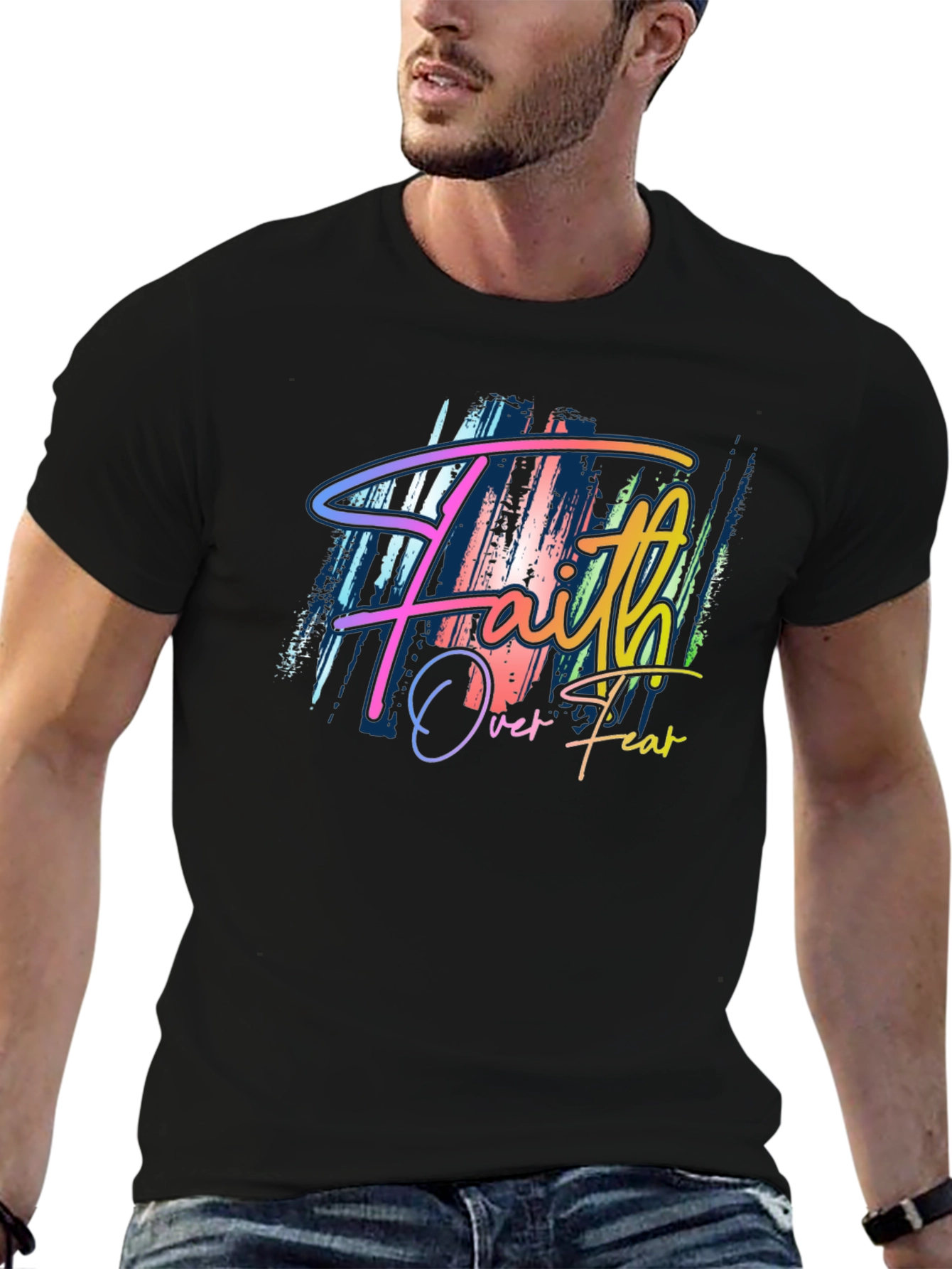 Faith Over Fear T-Shirt - Stylish Graphic Tee