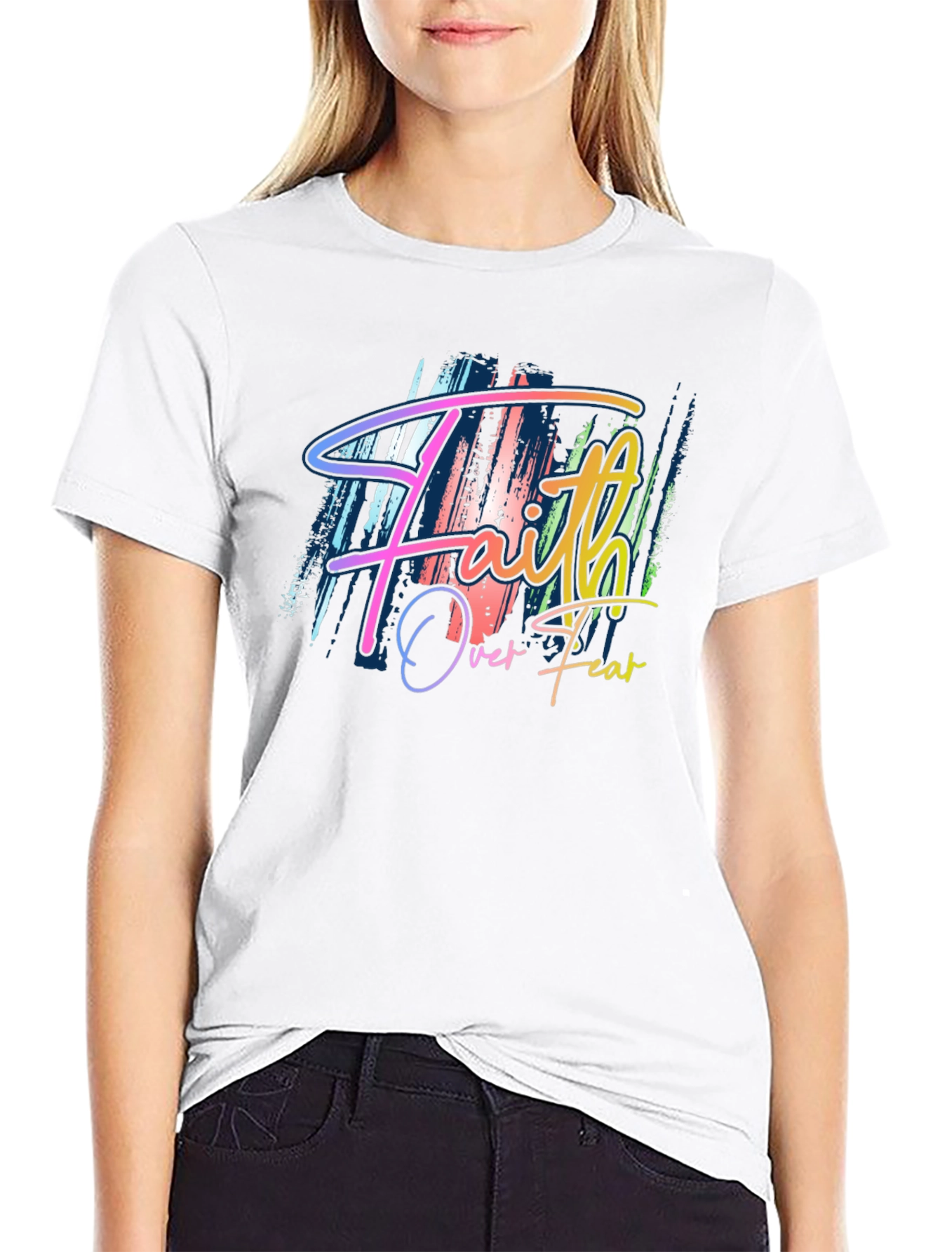 Faith Over Fear T-Shirt - Stylish Graphic Tee