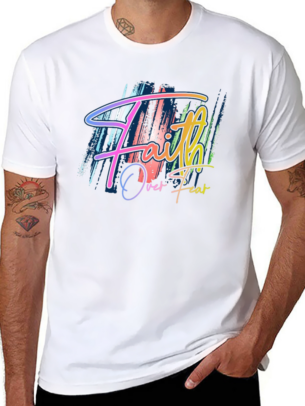 Faith Over Fear T-Shirt - Stylish Graphic Tee