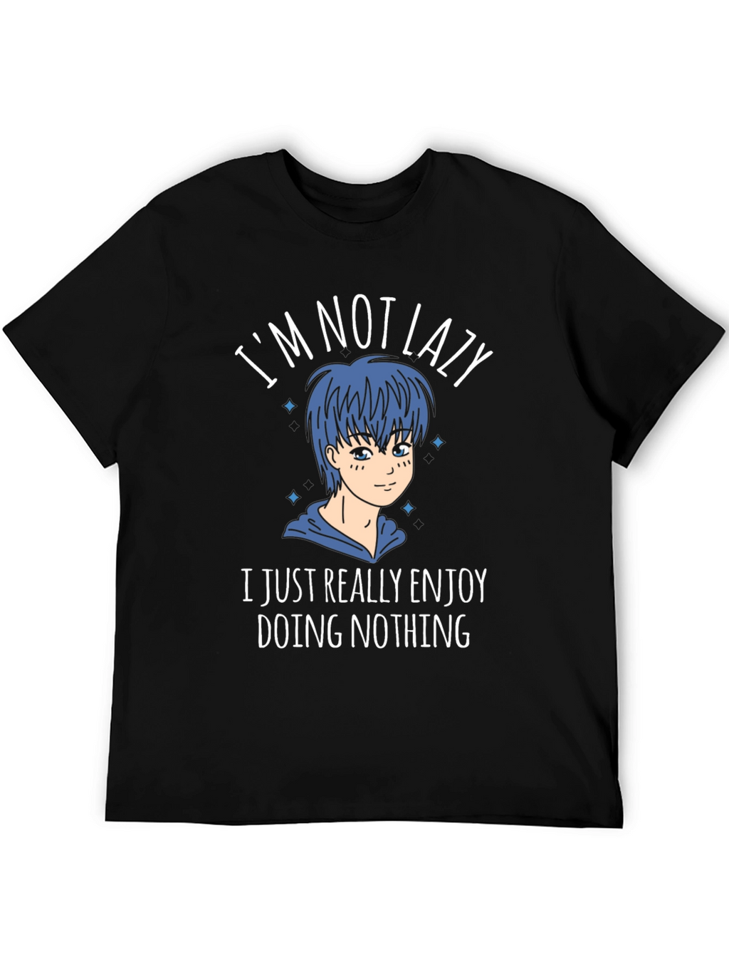 Im Not Lazy Graphic Tee - Anime Style