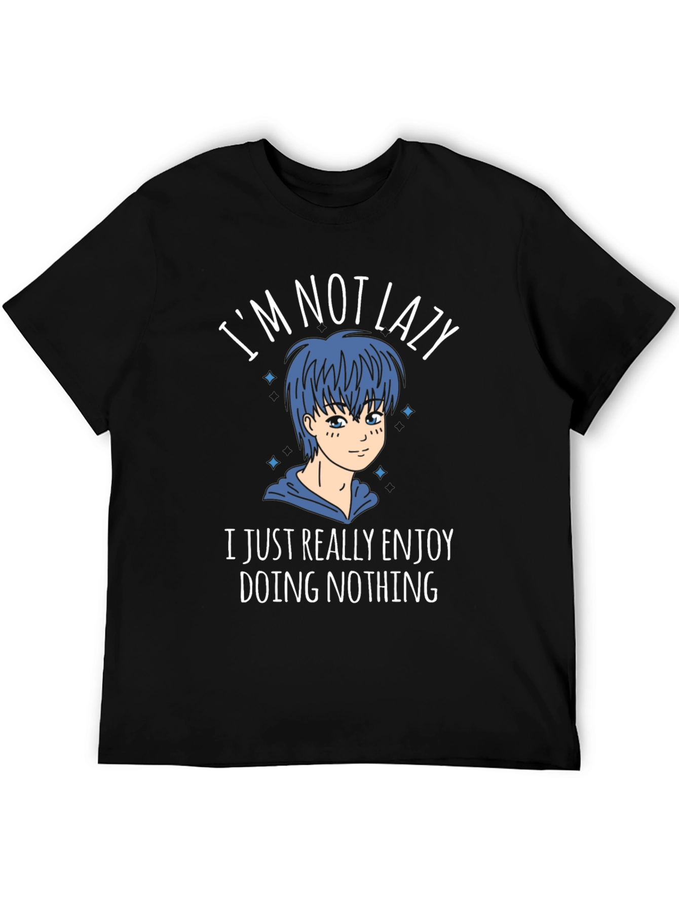 Im Not Lazy Graphic Tee - Anime Style