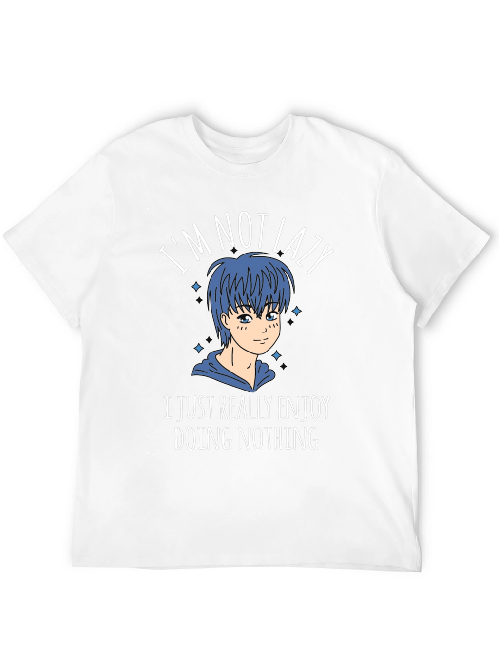 Im Not Lazy Graphic Tee - Anime Style