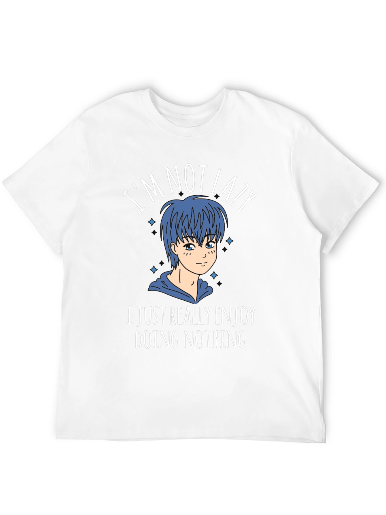 Im Not Lazy Graphic Tee - Anime Style