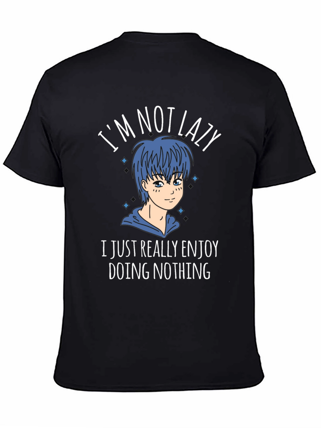 Im Not Lazy Graphic Tee - Anime Style