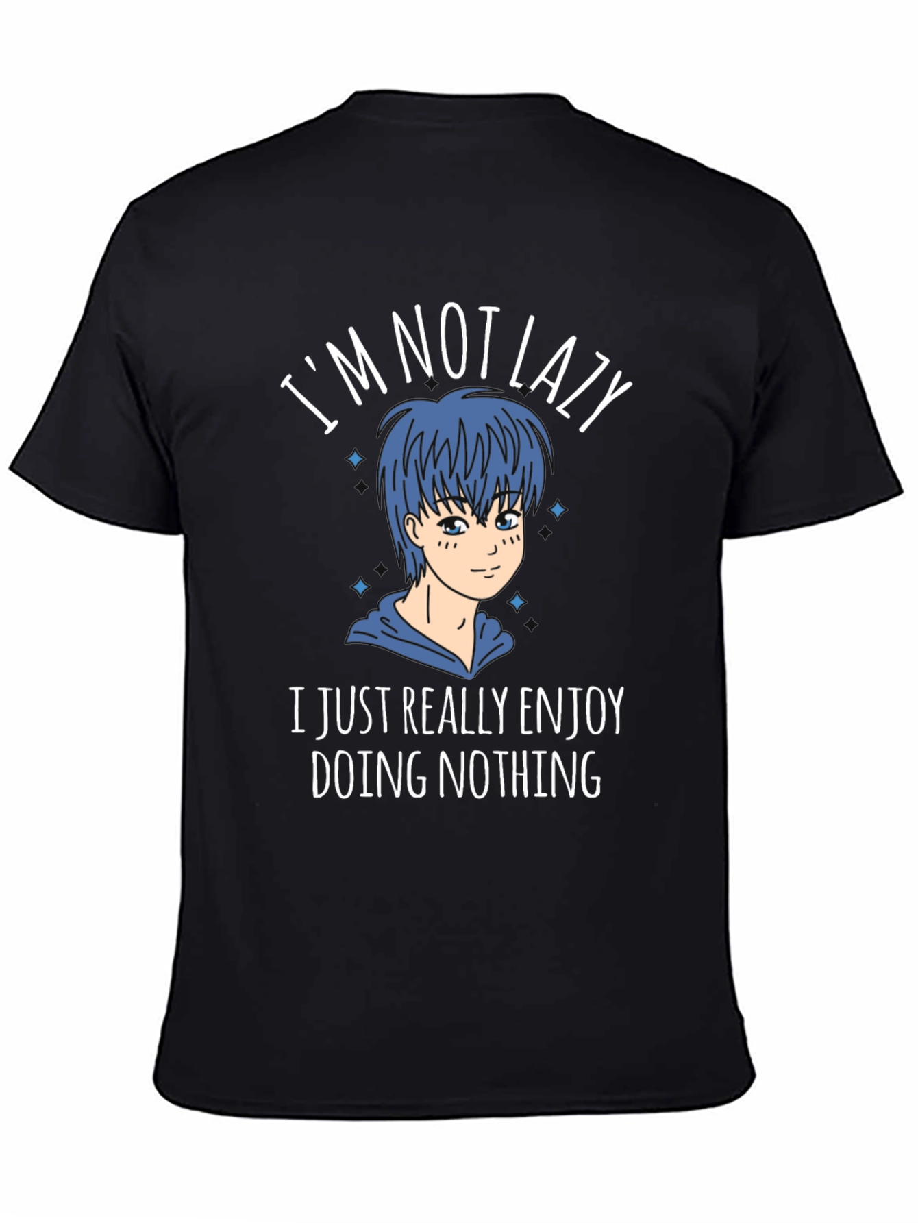 Im Not Lazy Graphic Tee - Anime Style