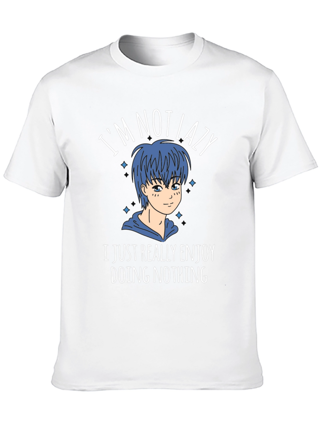 Im Not Lazy Graphic Tee - Anime Style