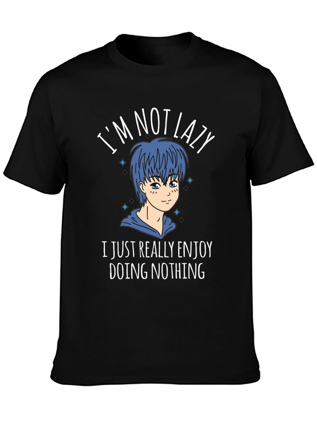 Im Not Lazy Graphic Tee - Anime Style