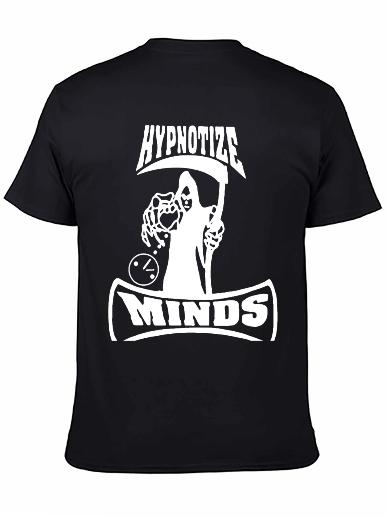 Hypnotize Minds Graphic T-Shirt - Black Cotton Tee
