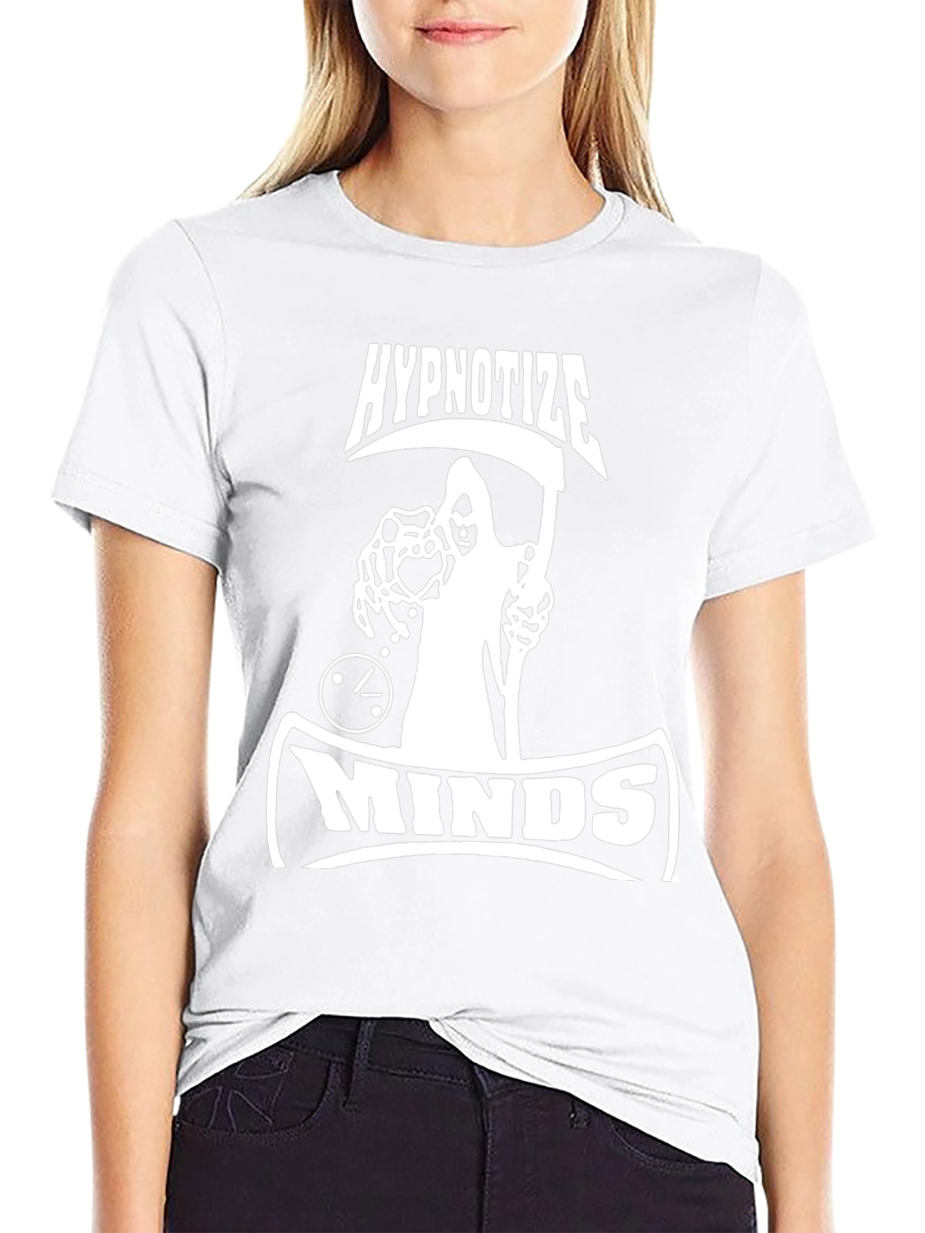 Hypnotize Minds Graphic T-Shirt - Black Cotton Tee