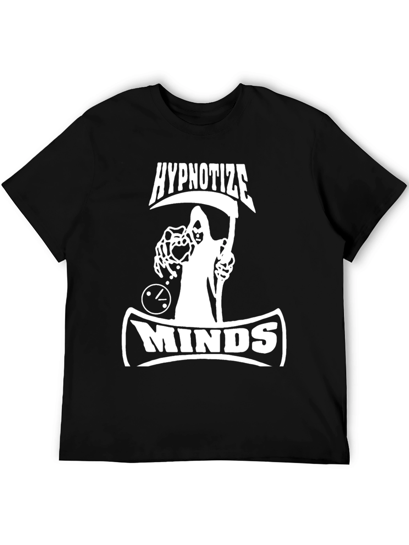 Hypnotize Minds Graphic T-Shirt - Black Cotton Tee