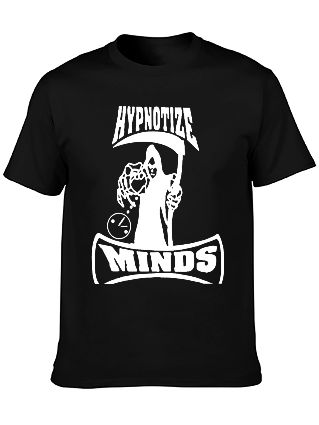 Hypnotize Minds Graphic T-Shirt - Black Cotton Tee