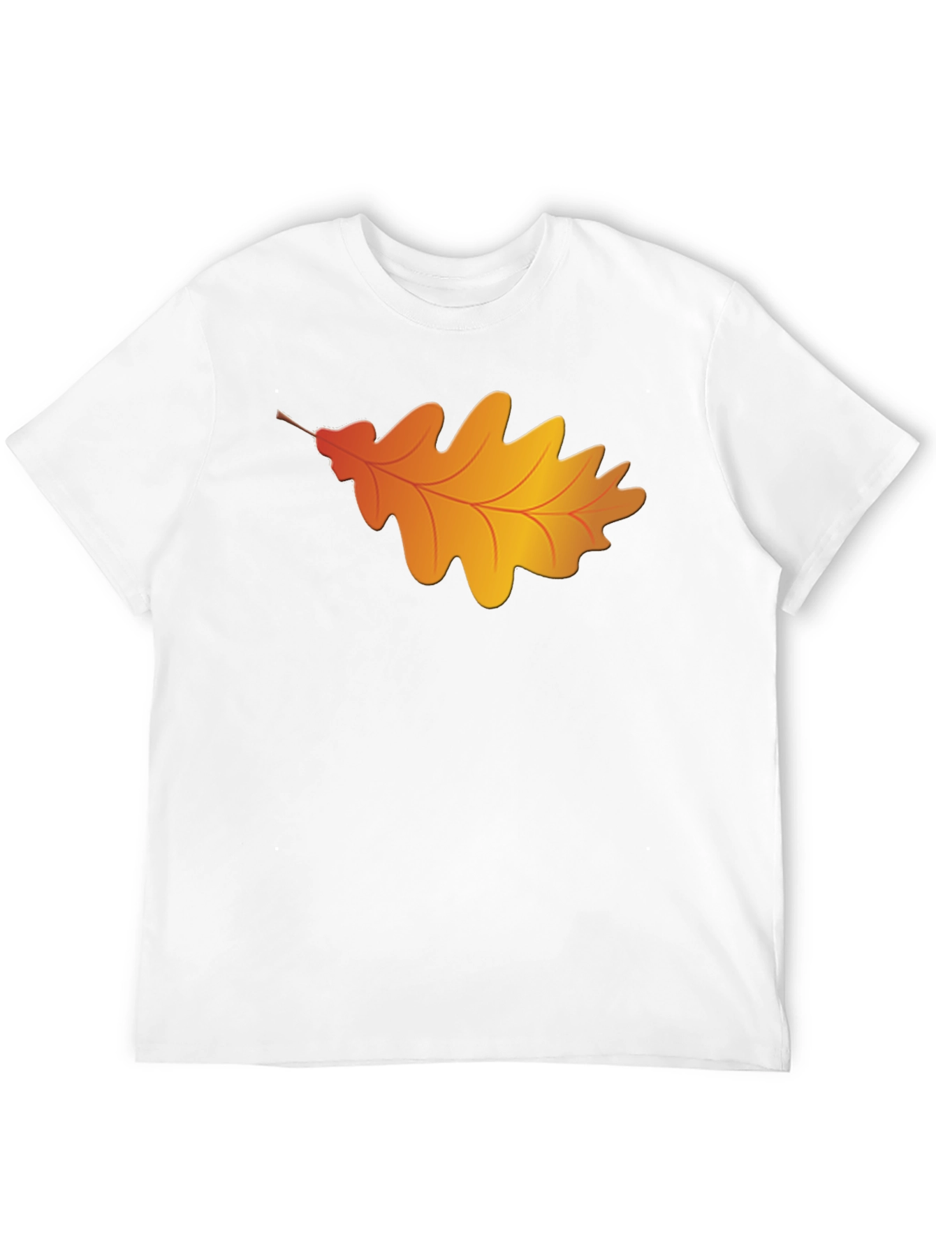 Autumn Leaf Graphic T-Shirt - Classic Black