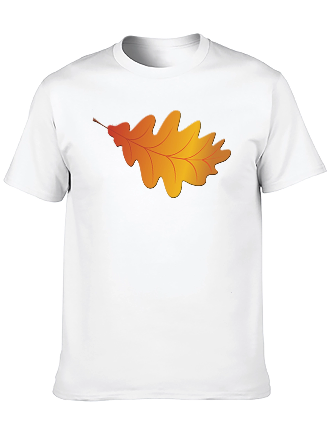 Autumn Leaf Graphic T-Shirt - Classic Black