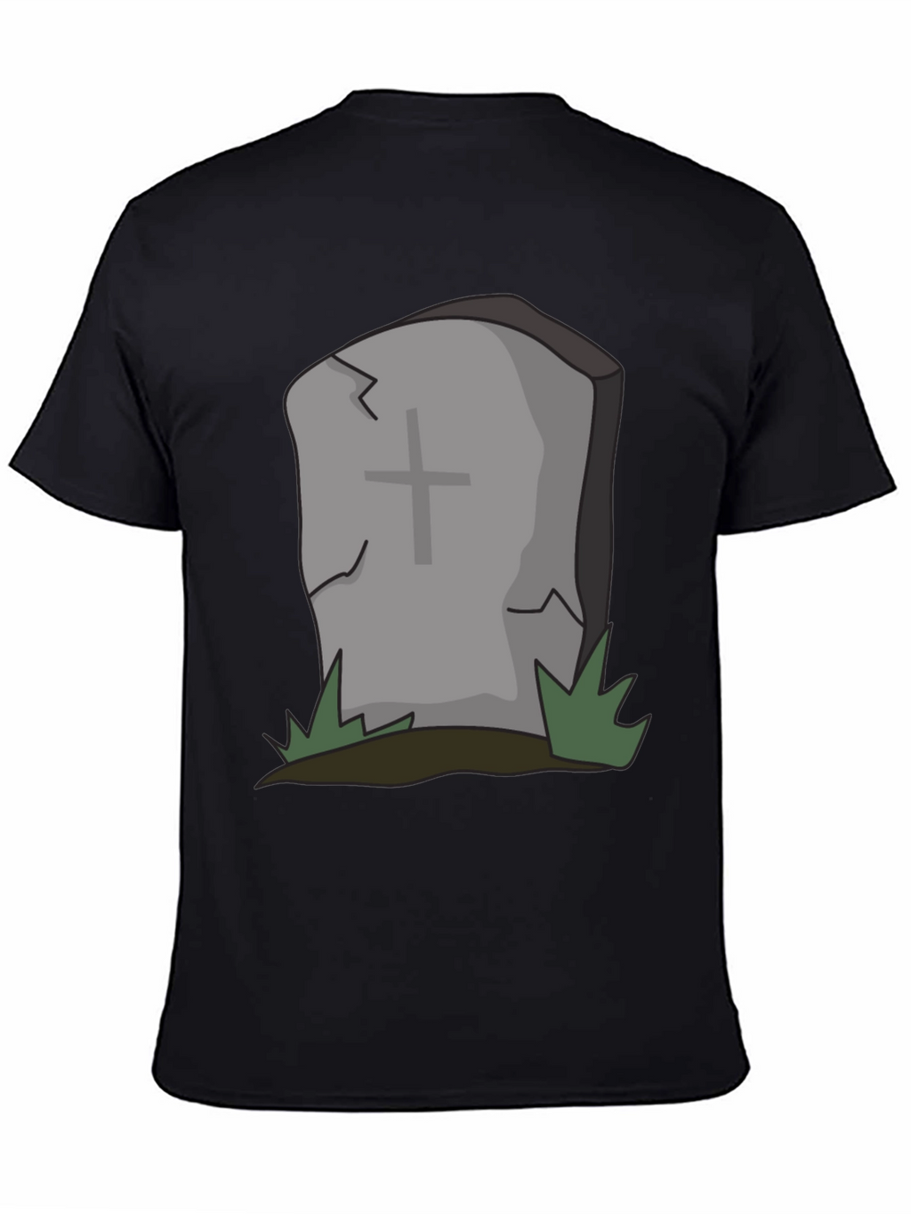 Cartoon Tombstone Graphic Tee - Spooky Style