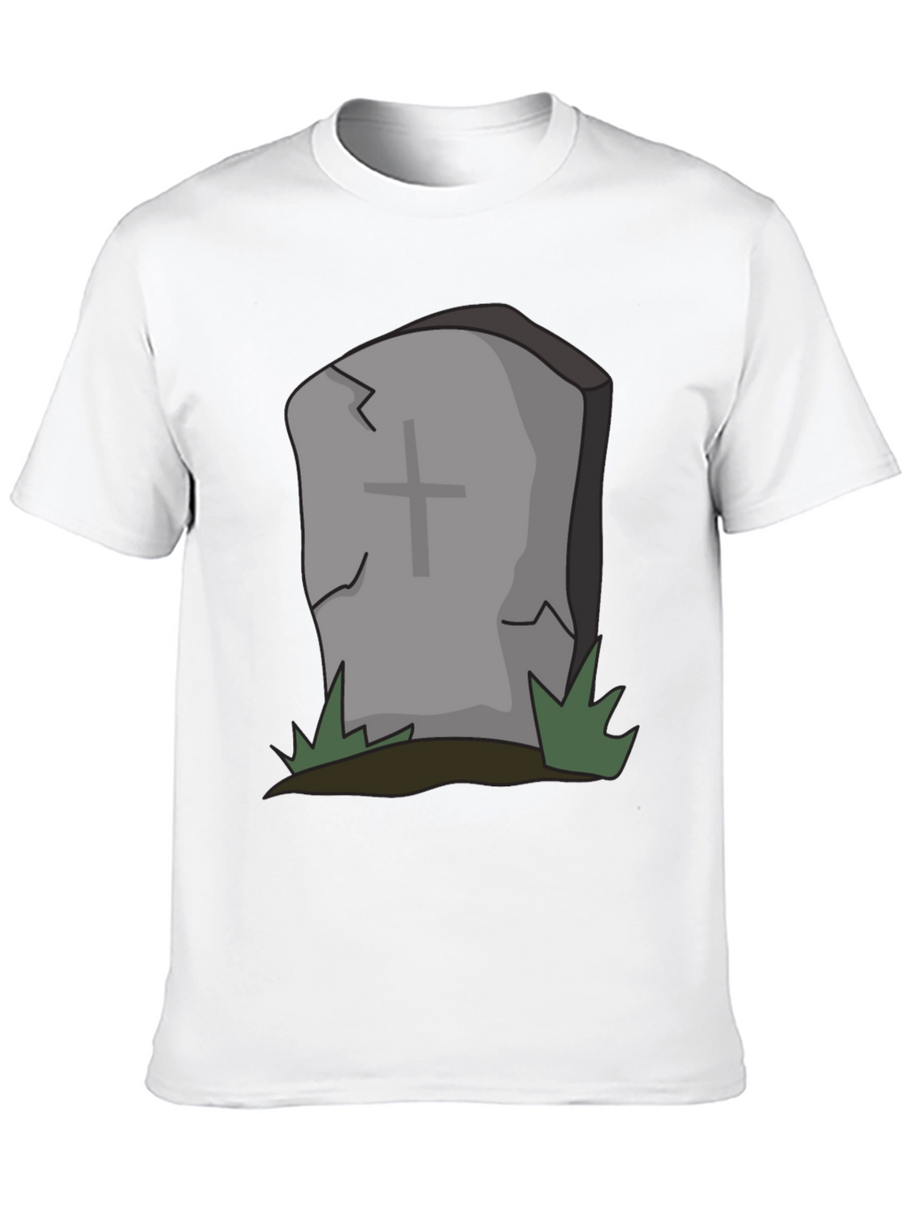 Cartoon Tombstone Graphic Tee - Spooky Style