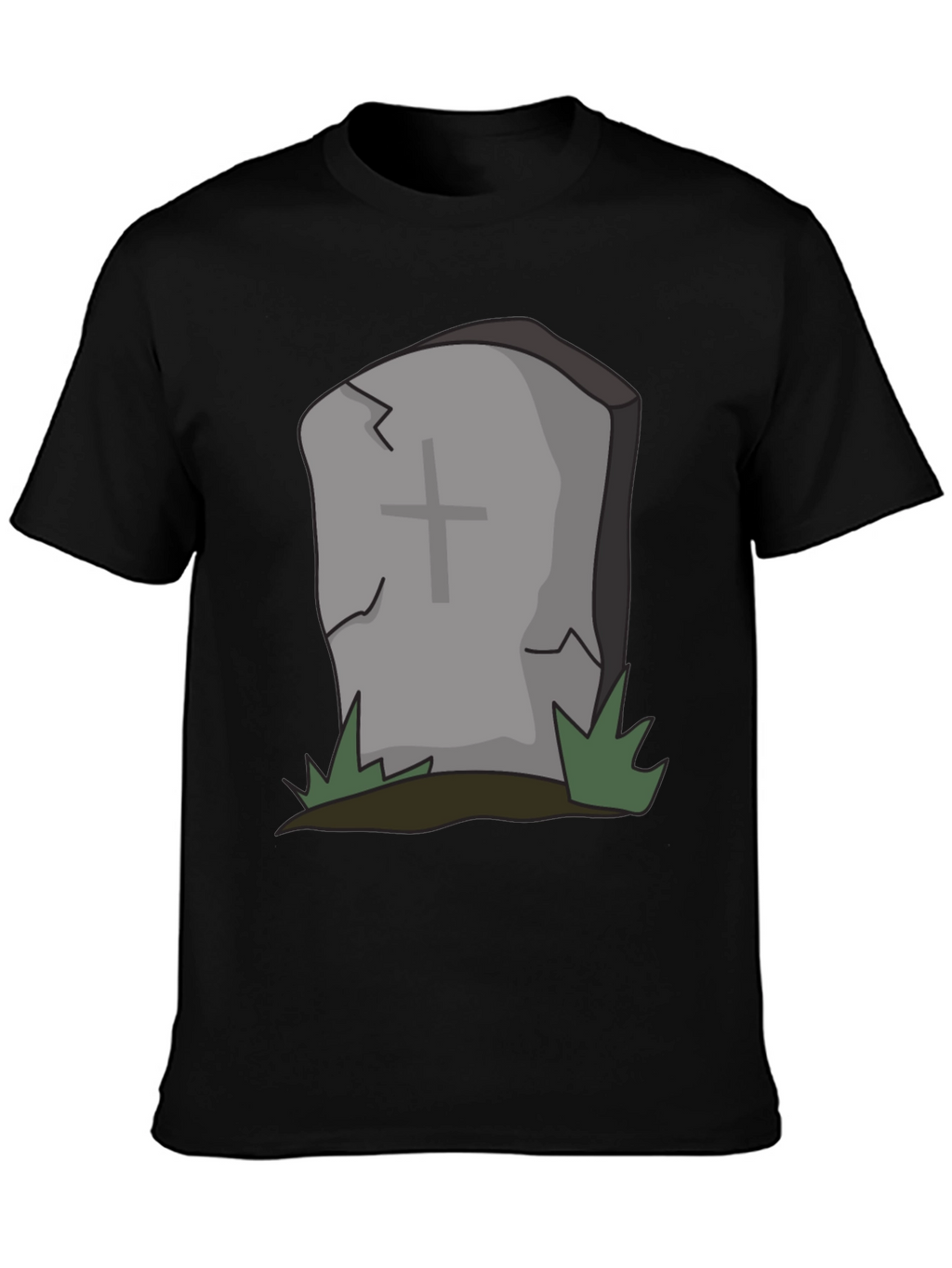 Cartoon Tombstone Graphic Tee - Spooky Style