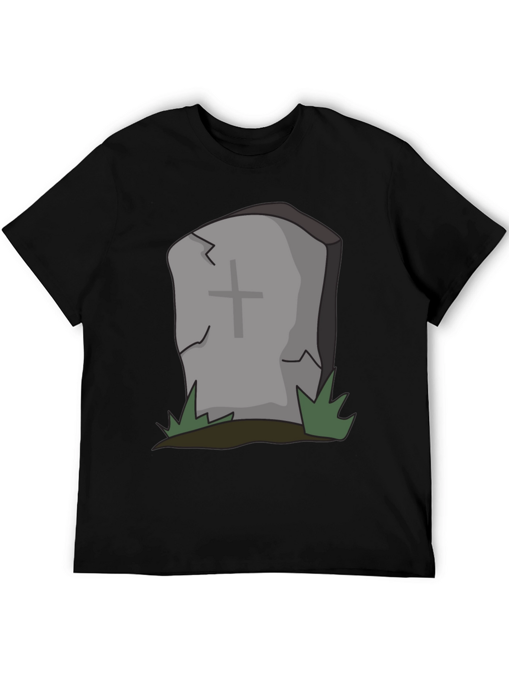 Cartoon Tombstone Graphic Tee - Spooky Style