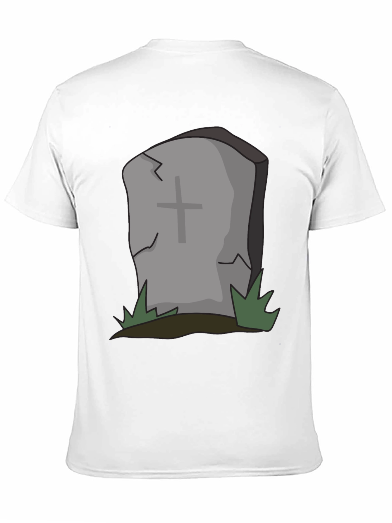 Cartoon Tombstone Graphic Tee - Spooky Style