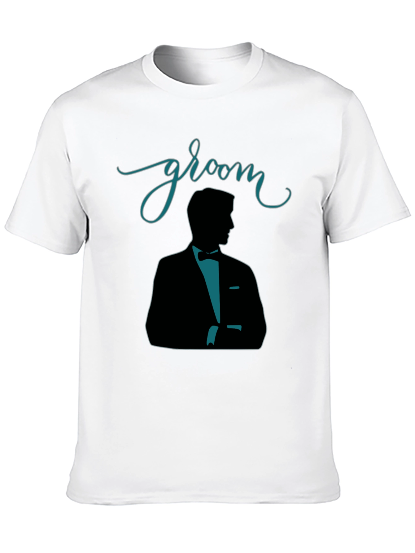 Groom Silhouette Black T-Shirt