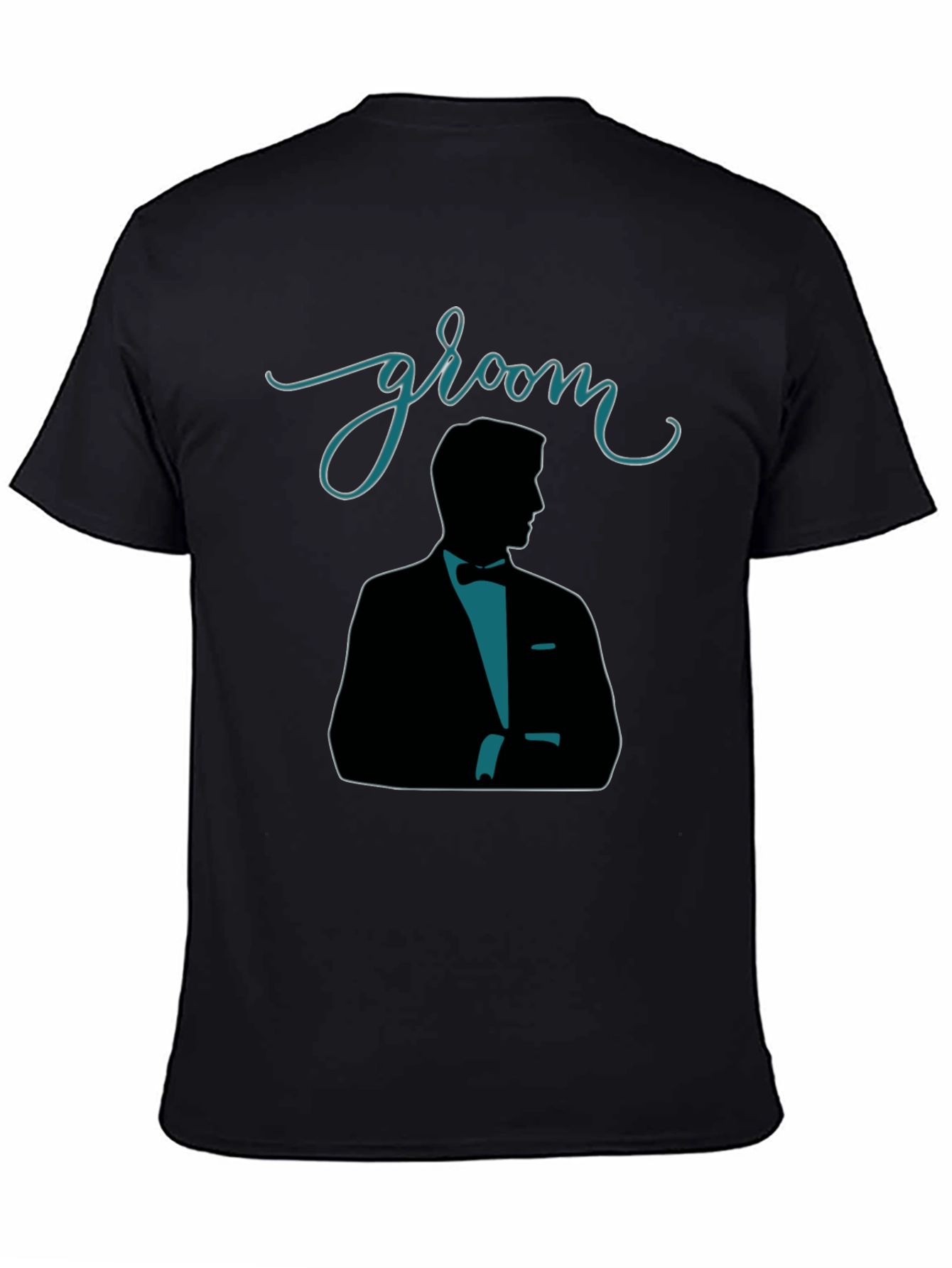 Groom Silhouette Black T-Shirt