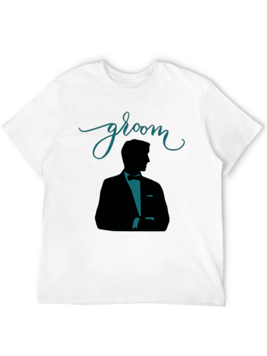 Groom Silhouette Black T-Shirt