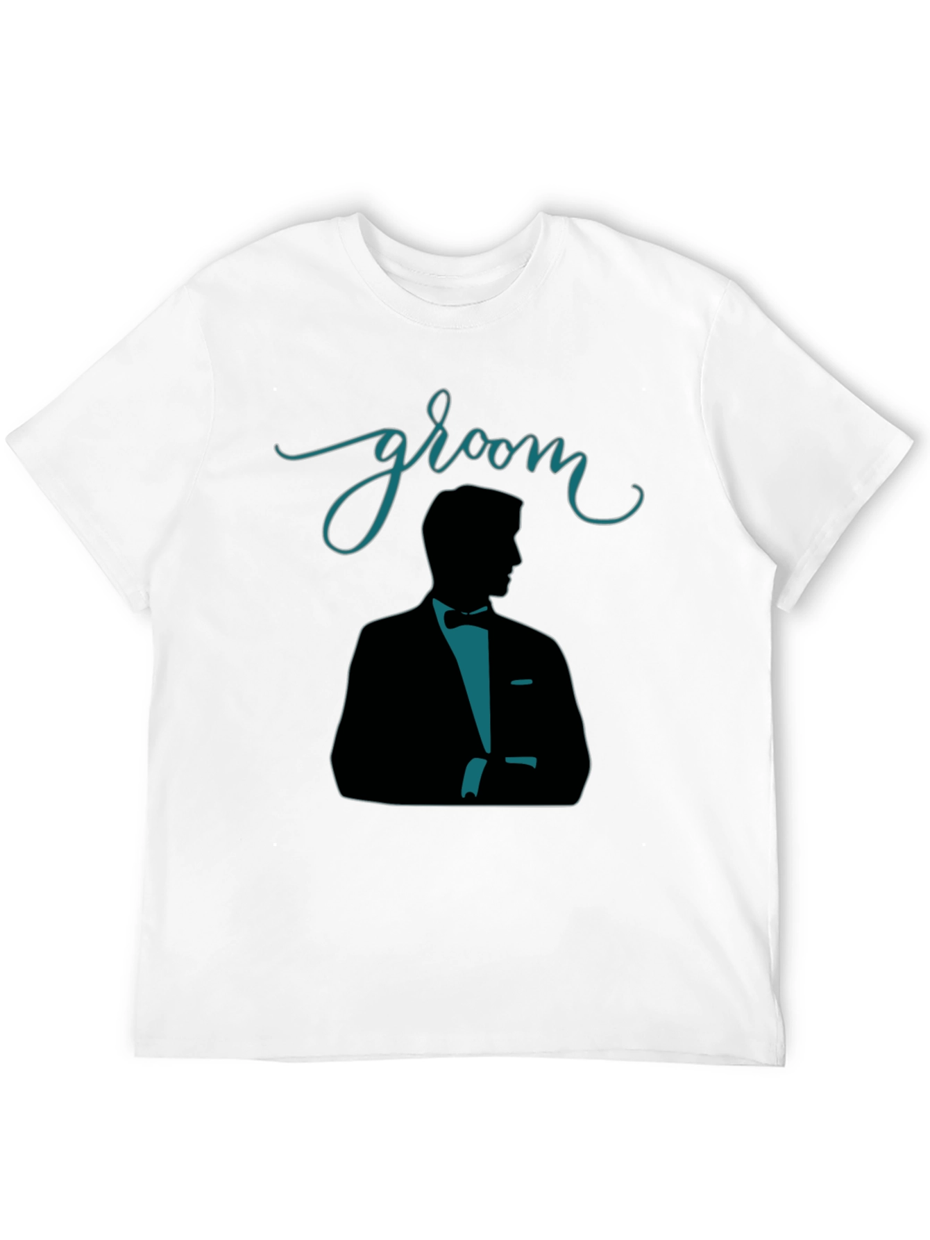 Groom Silhouette Black T-Shirt