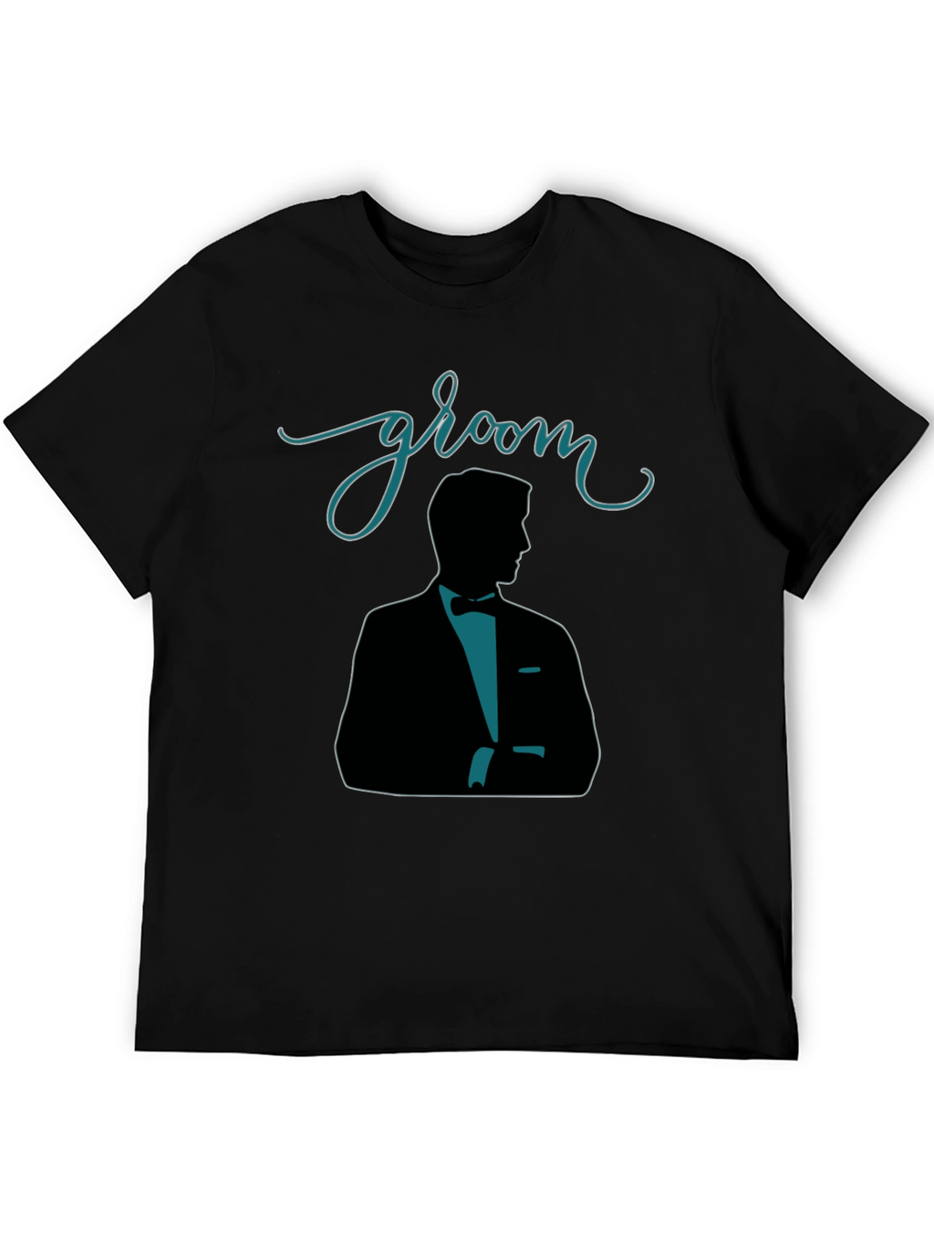 Groom Silhouette Black T-Shirt