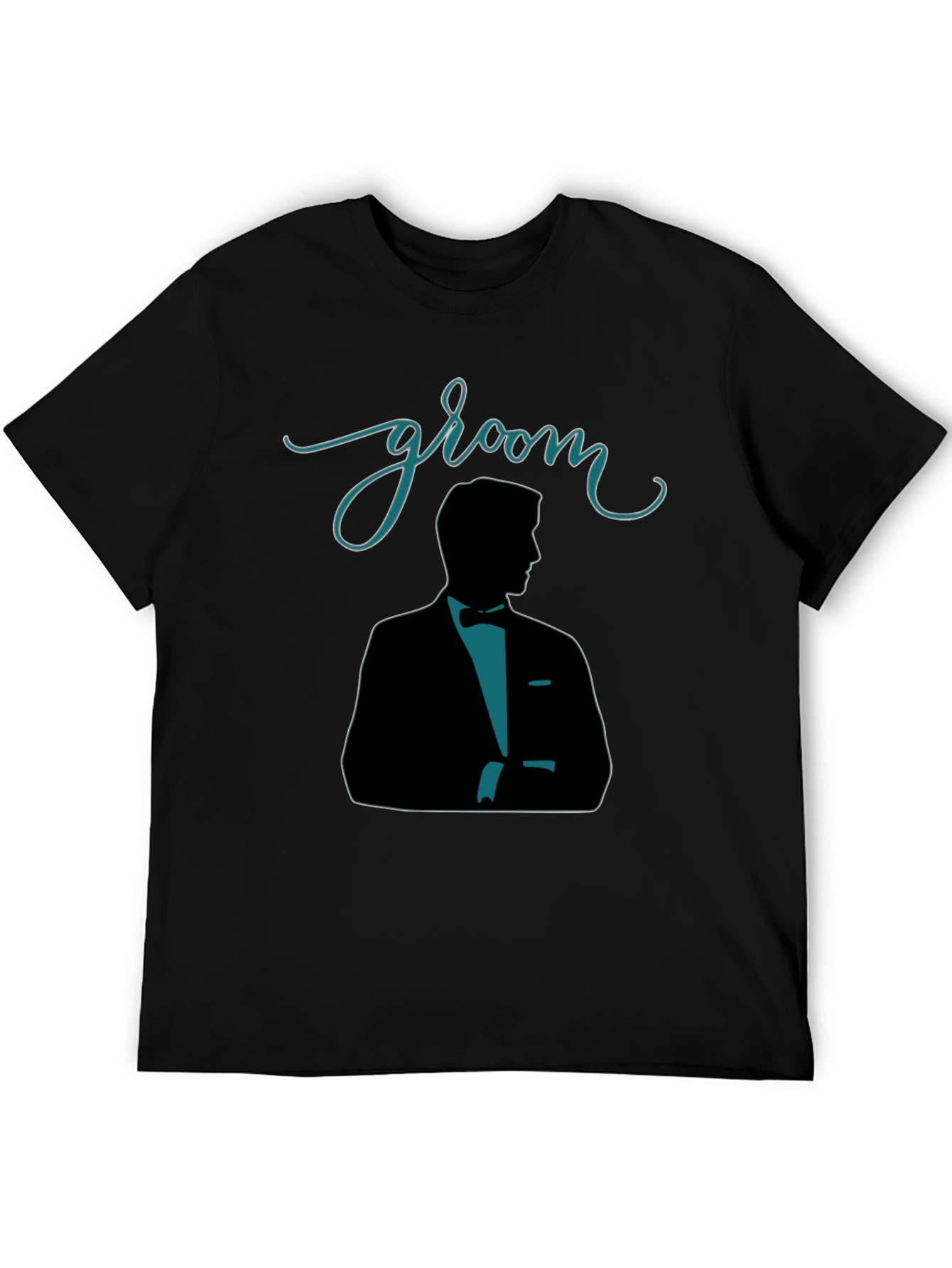 Groom Silhouette Black T-Shirt